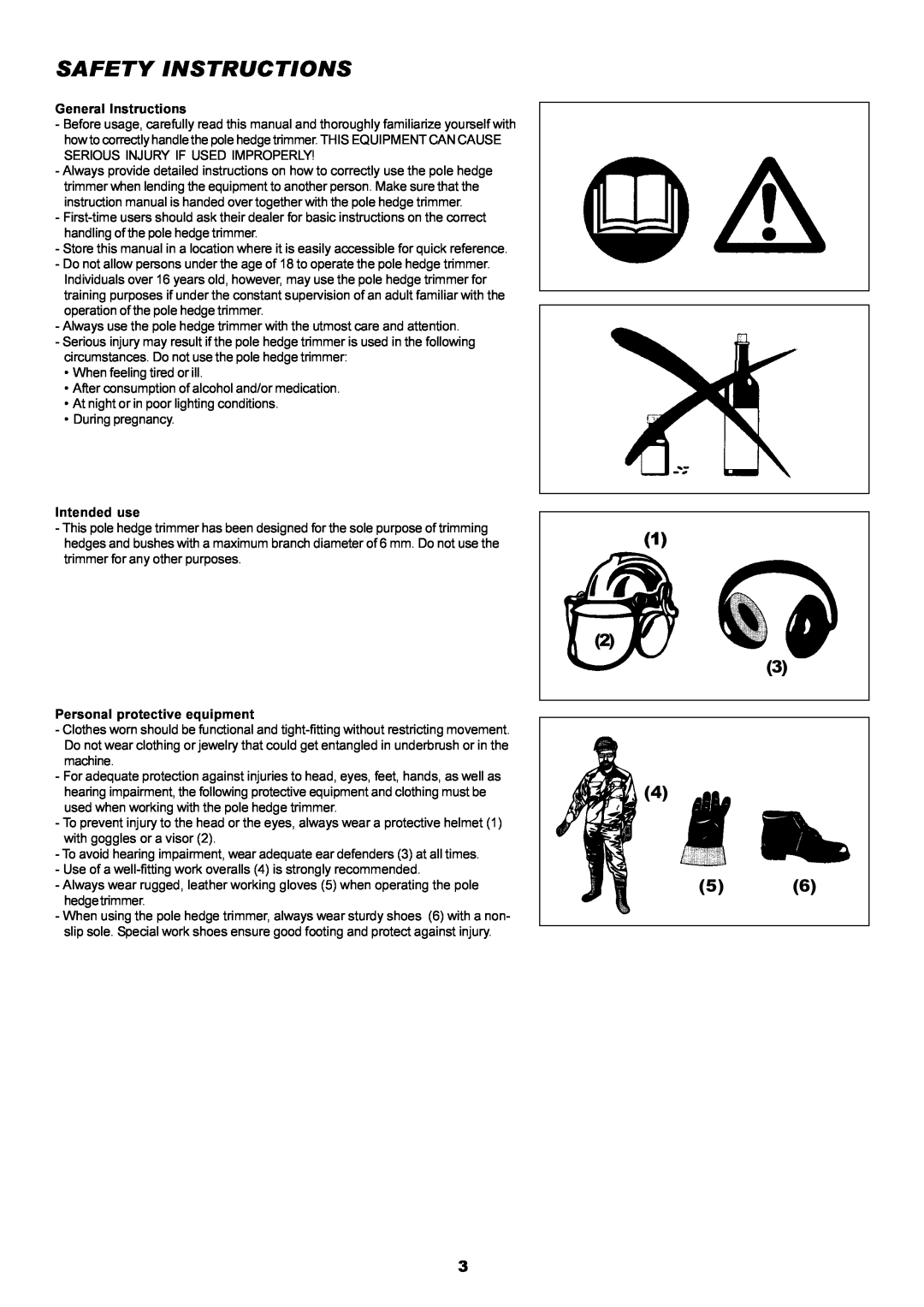 Dolmar MH-2556 instruction manual Safety Instructions 