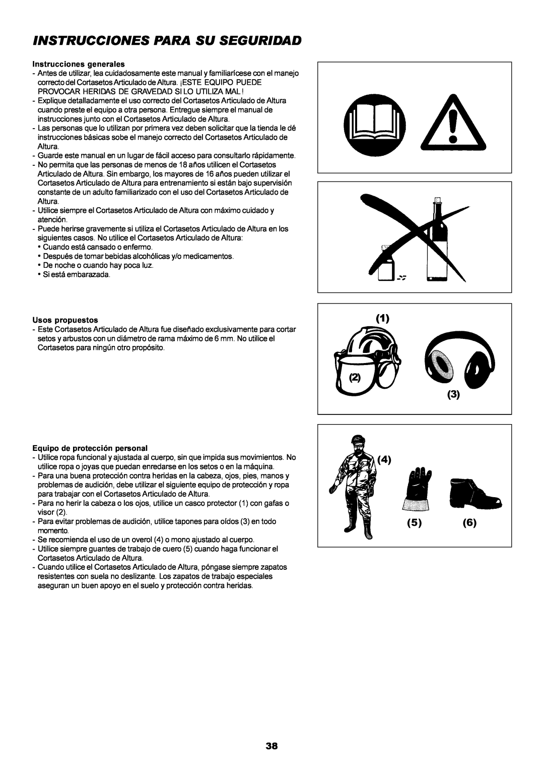 Dolmar MH-2556 instruction manual Instrucciones Para Su Seguridad 
