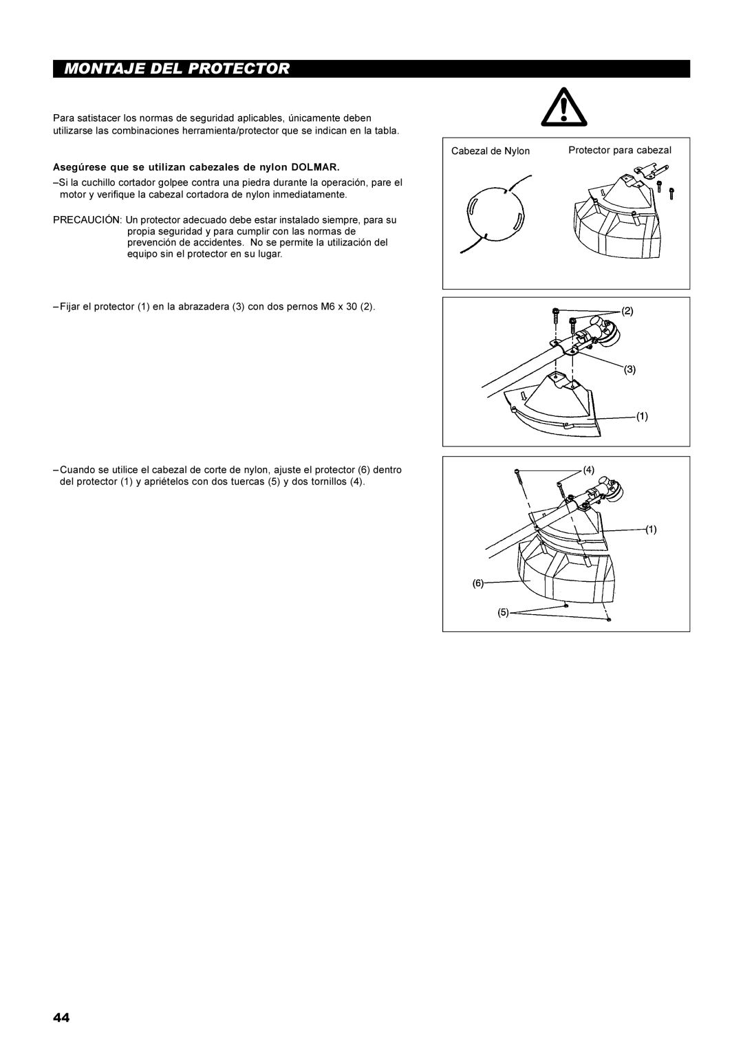 Dolmar MS-22C instruction manual Montaje DEL Protector 