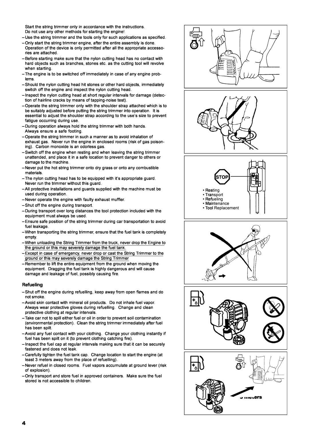 Dolmar MS-22C instruction manual Refueling, meters 