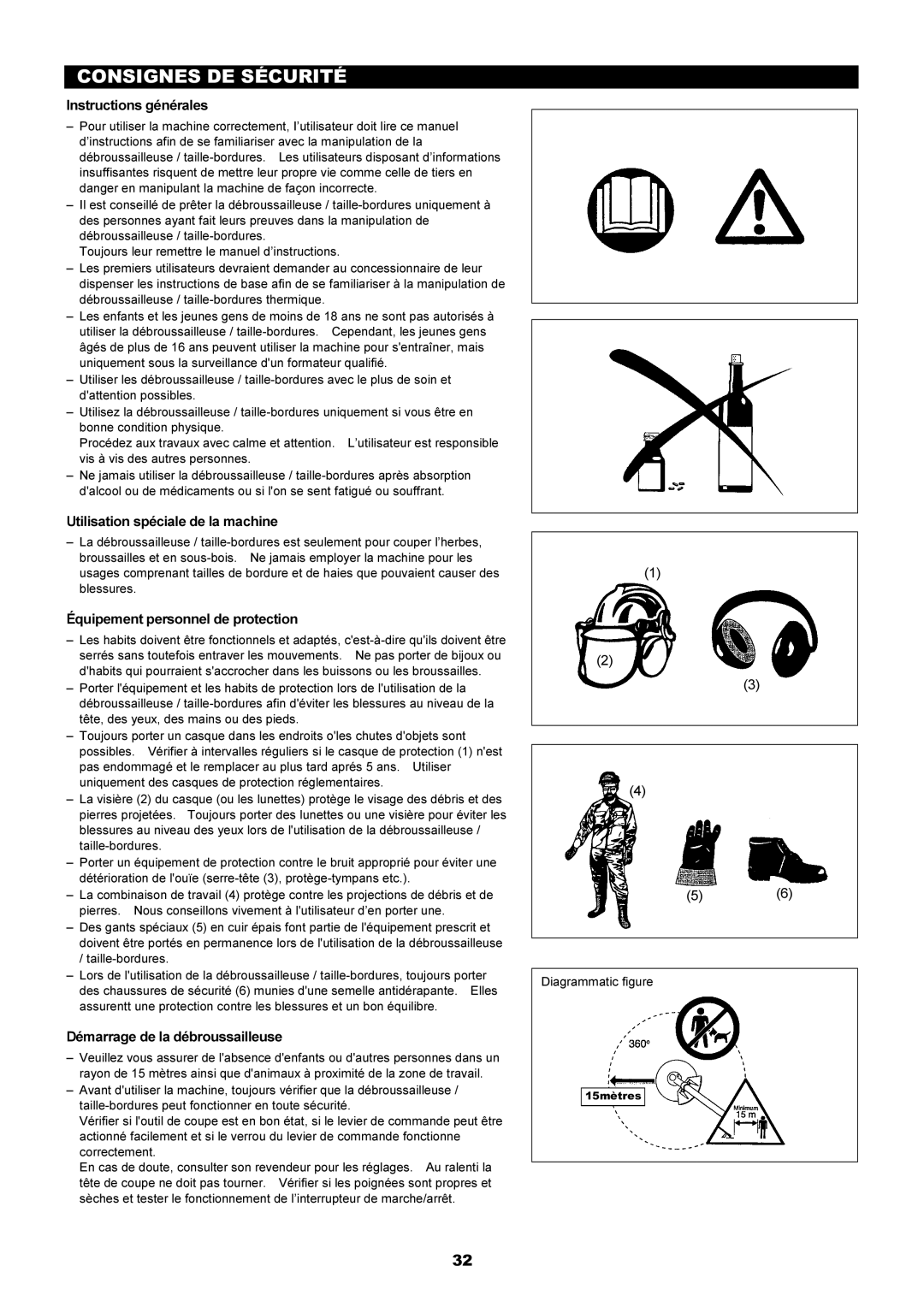 Dolmar MS-251.4, MS-250.4 Consignes DE Sécurité, Instructions générales, Utilisation spéciale de la machine 