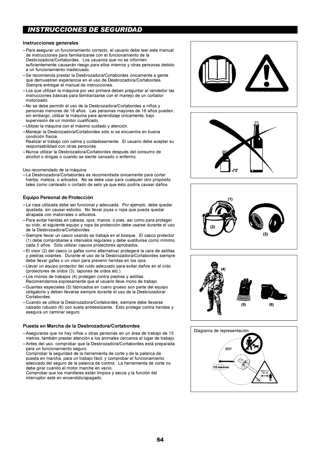 Dolmar MS-251.4, MS-250.4 Instrucciones DE Seguridad, Instrucciones generales, Equipo Personal de Protección 