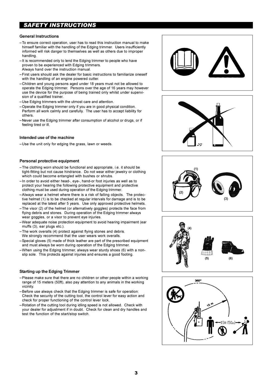 Dolmar PE-251 Safety Instructions, General Instructions, Intended use of the machine, Personal protective equipment 