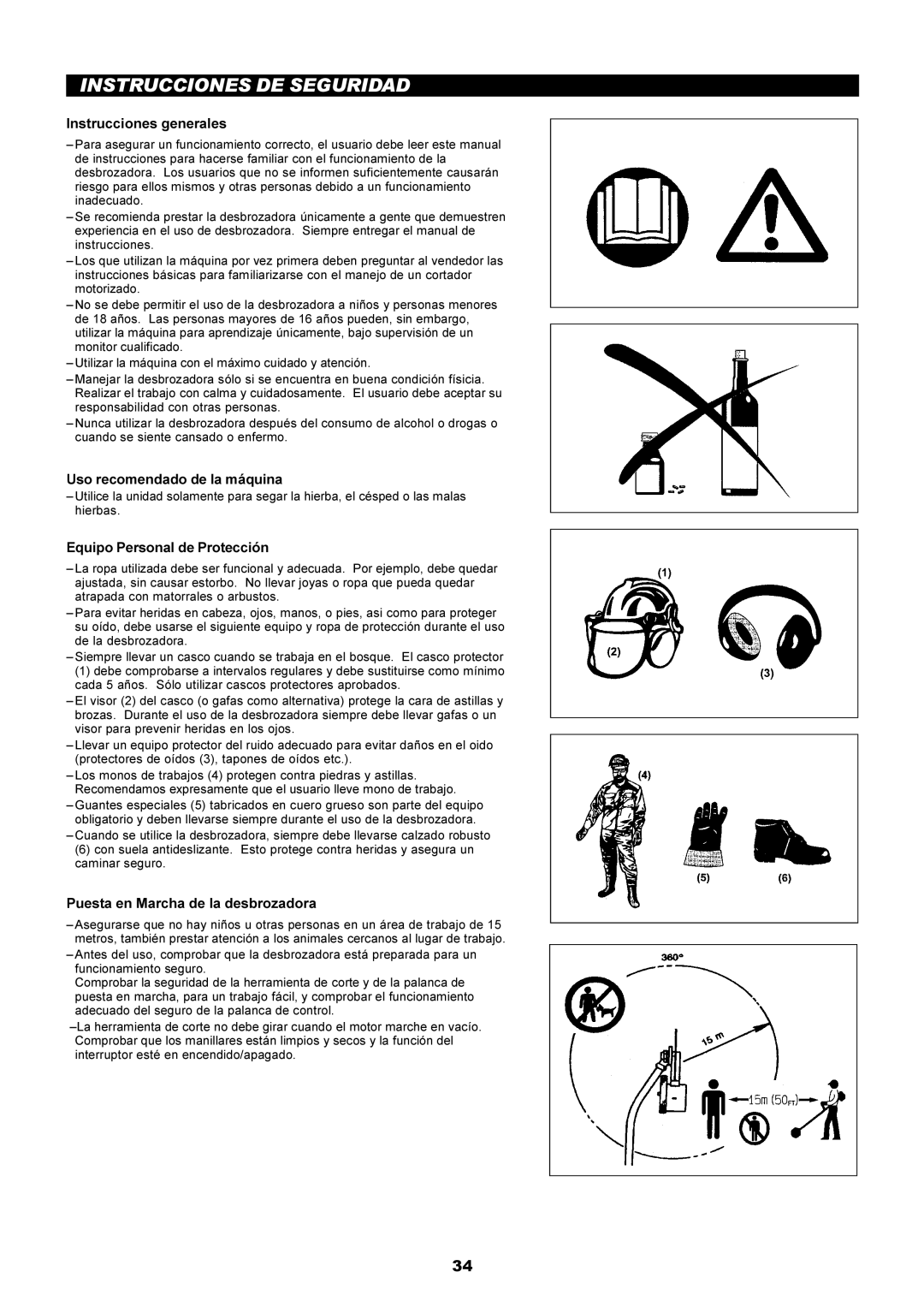 Dolmar PE-251 instruction manual Instrucciones DE Seguridad, Instrucciones generales, Uso recomendado de la máquina 