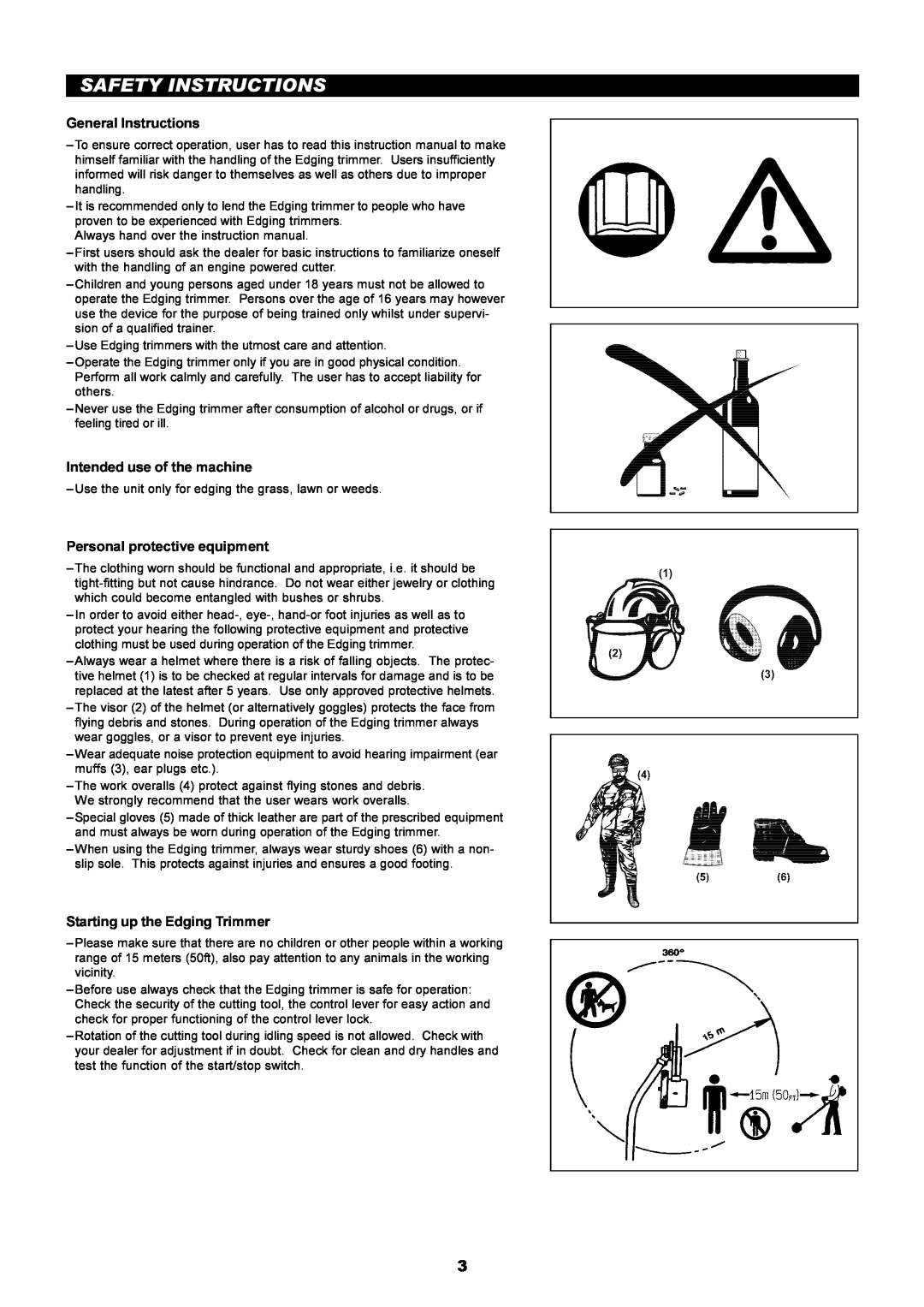 Dolmar PE-251 Safety Instructions, General Instructions, Intended use of the machine, Personal protective equipment 