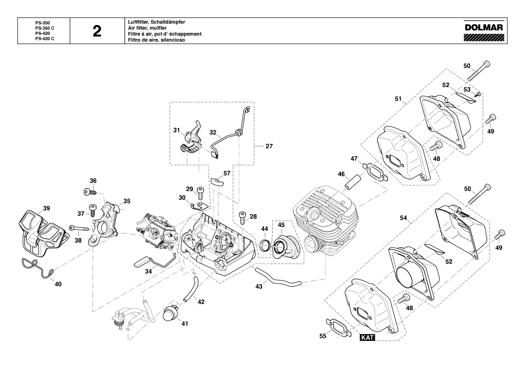 Dolmar PS-350C, PS-420C manual Kat 