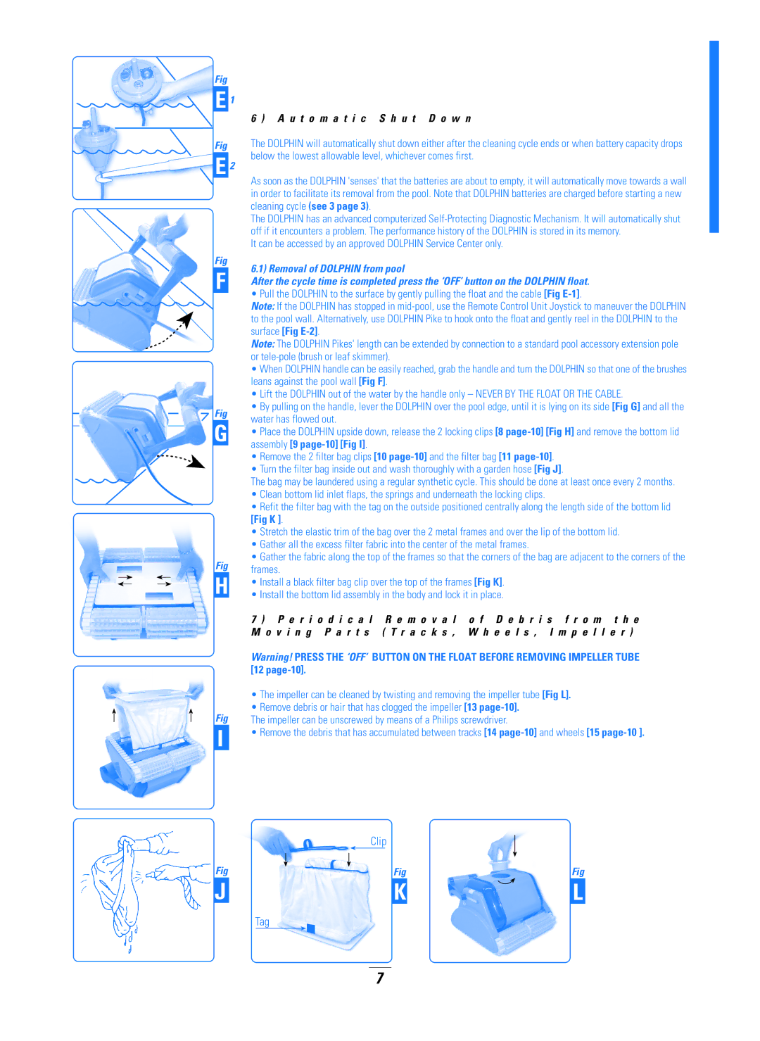 Dolphin Peripherals DX5B manual U t o m a t i c S h u t D o w n, Clip Tag 