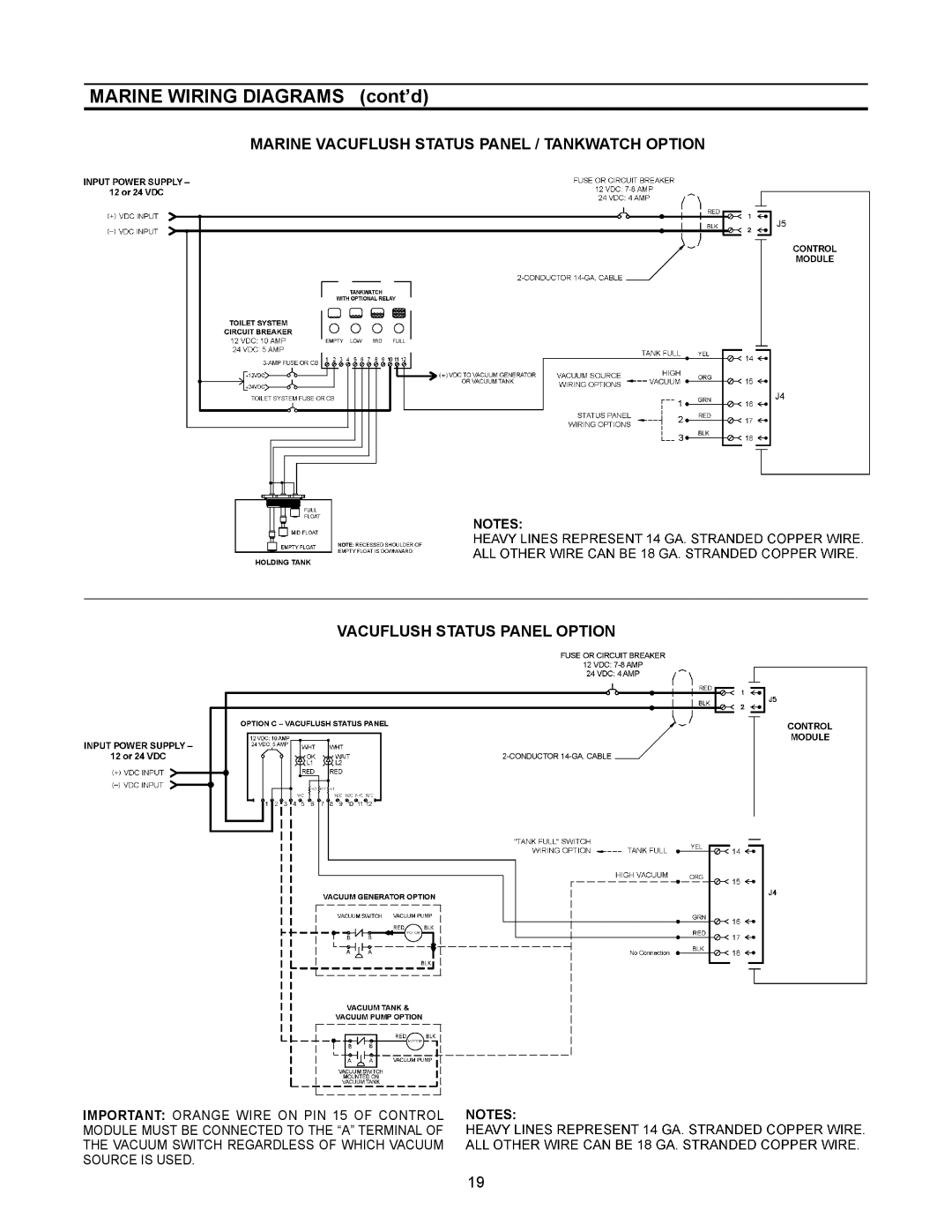 Dometic 3000, 3100 owner manual Marine Wiring Diagrams cont’d 