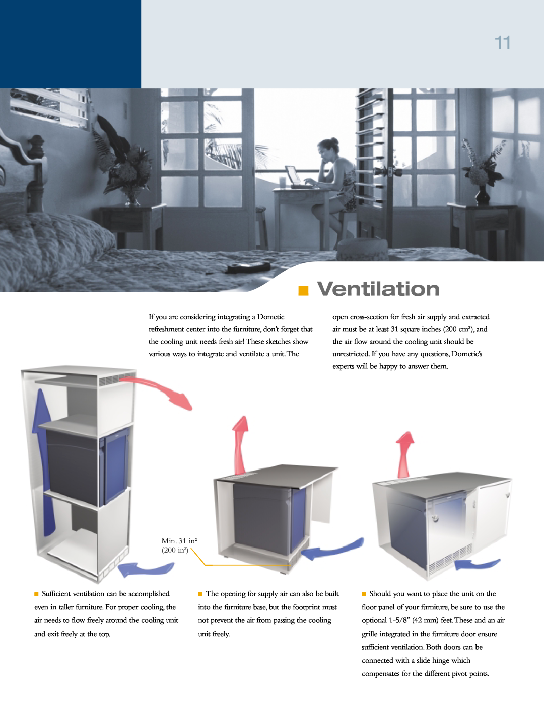 Dometic 6000 manual Ventilation 