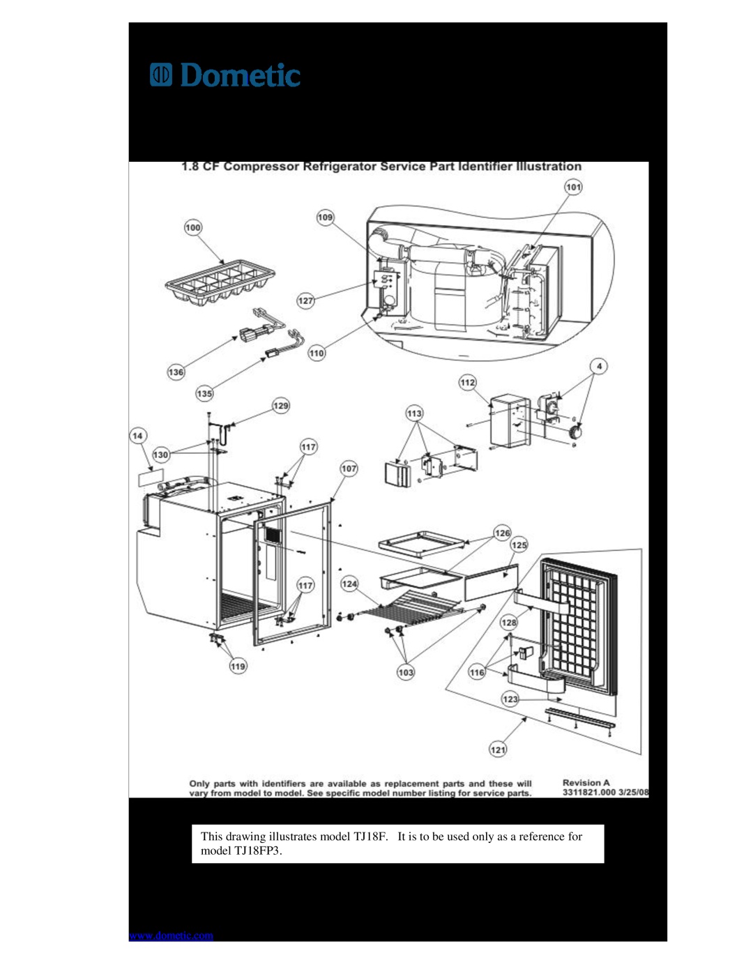 Dometic 750000026(TJ18FP3) Freightliner Refrigerator Troubleshooting Guide, Dometic Corporation, Environmental Division 