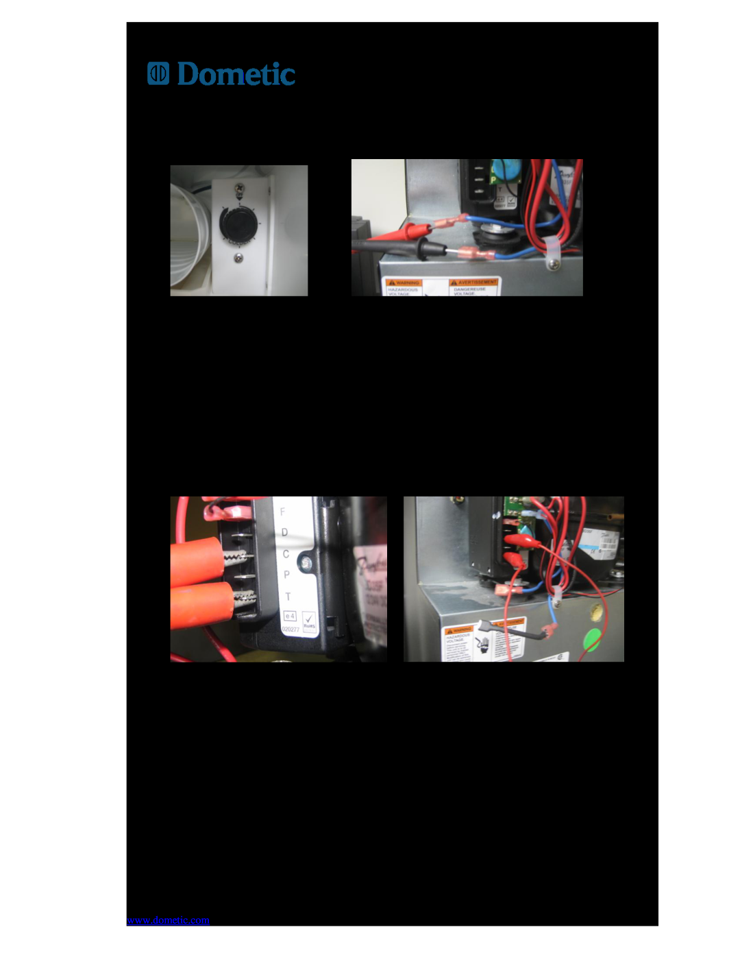 Dometic 750000026(TJ18FP3), 750000011(TJ22F) warranty Freightliner Refrigerator Troubleshooting Guide, Thermostat knob 