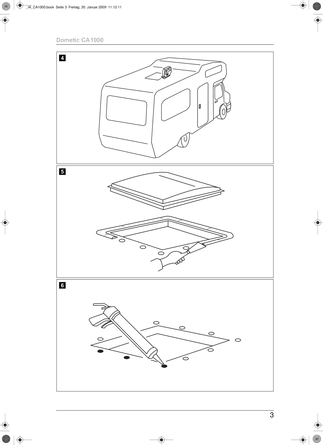 Dometic installation manual Dometic CA1000 