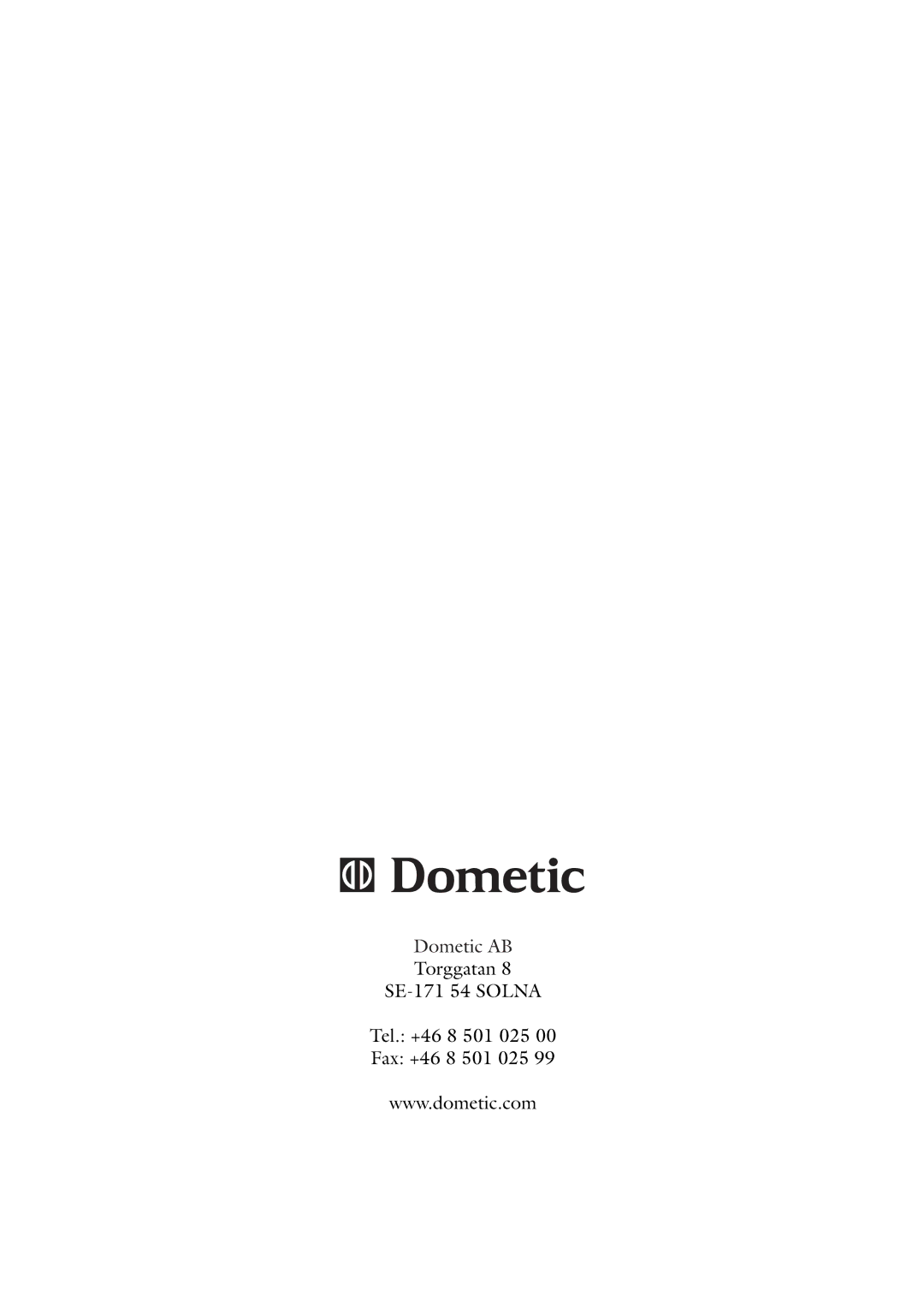 Dometic CWP 5311 user manual 