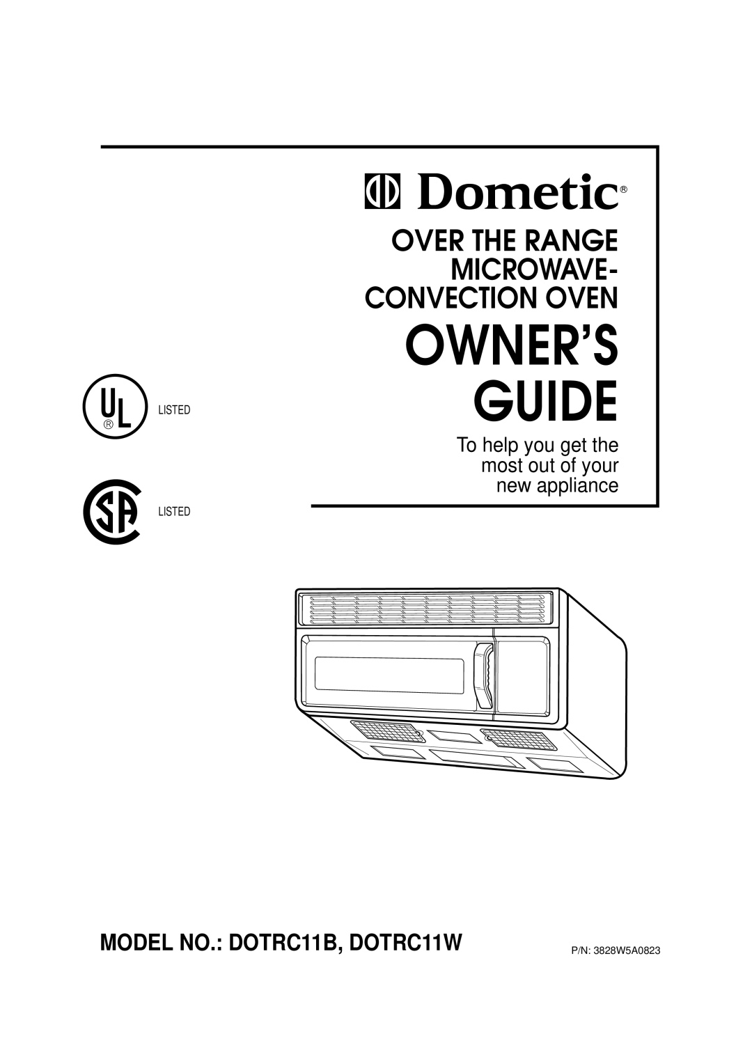 Dometic DOTRC11W, DOTRC11B manual OWNER’S Guide 