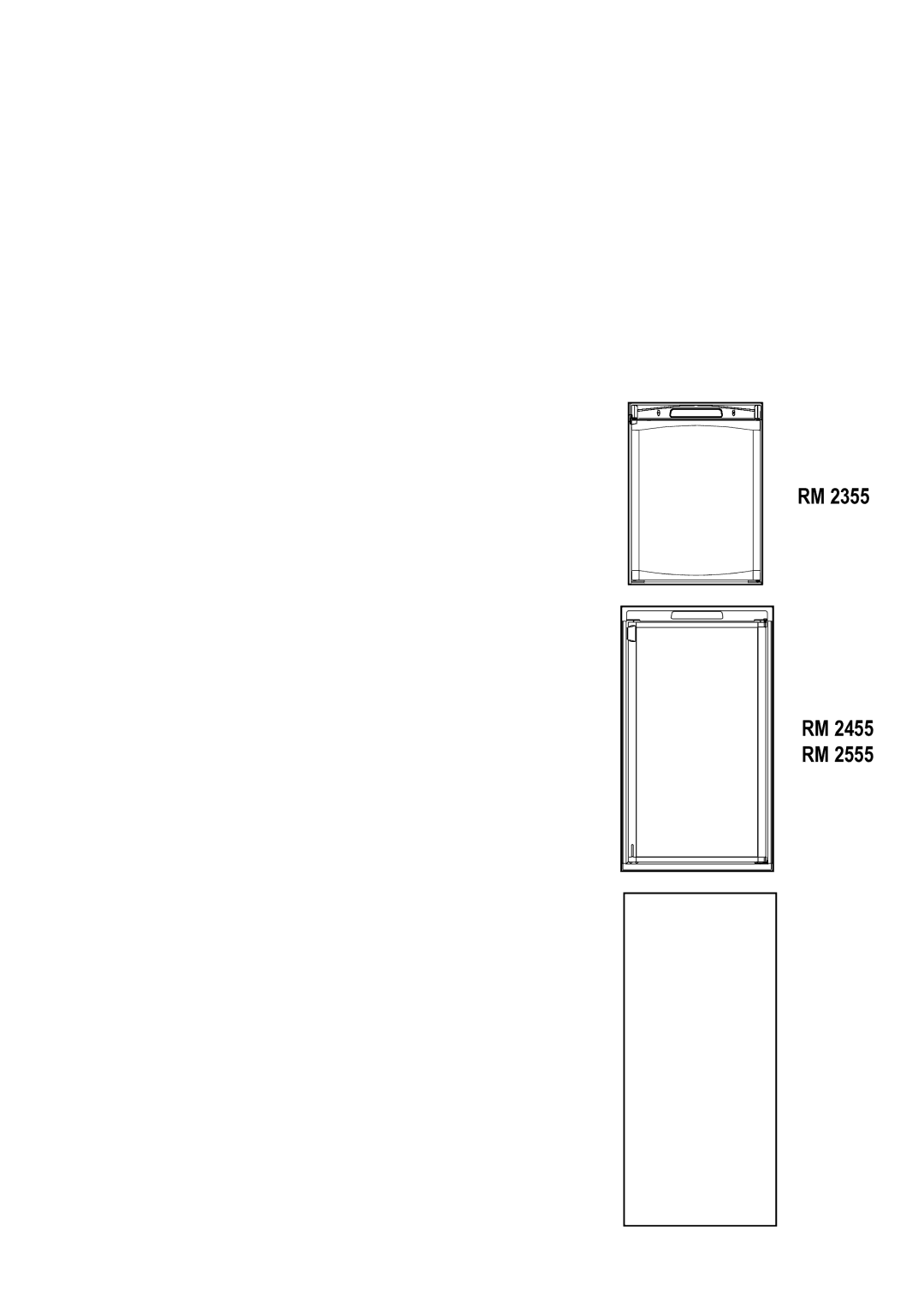 Dometic RM 2355, RM 2555, RM 2455, RM 4605 operating instructions 