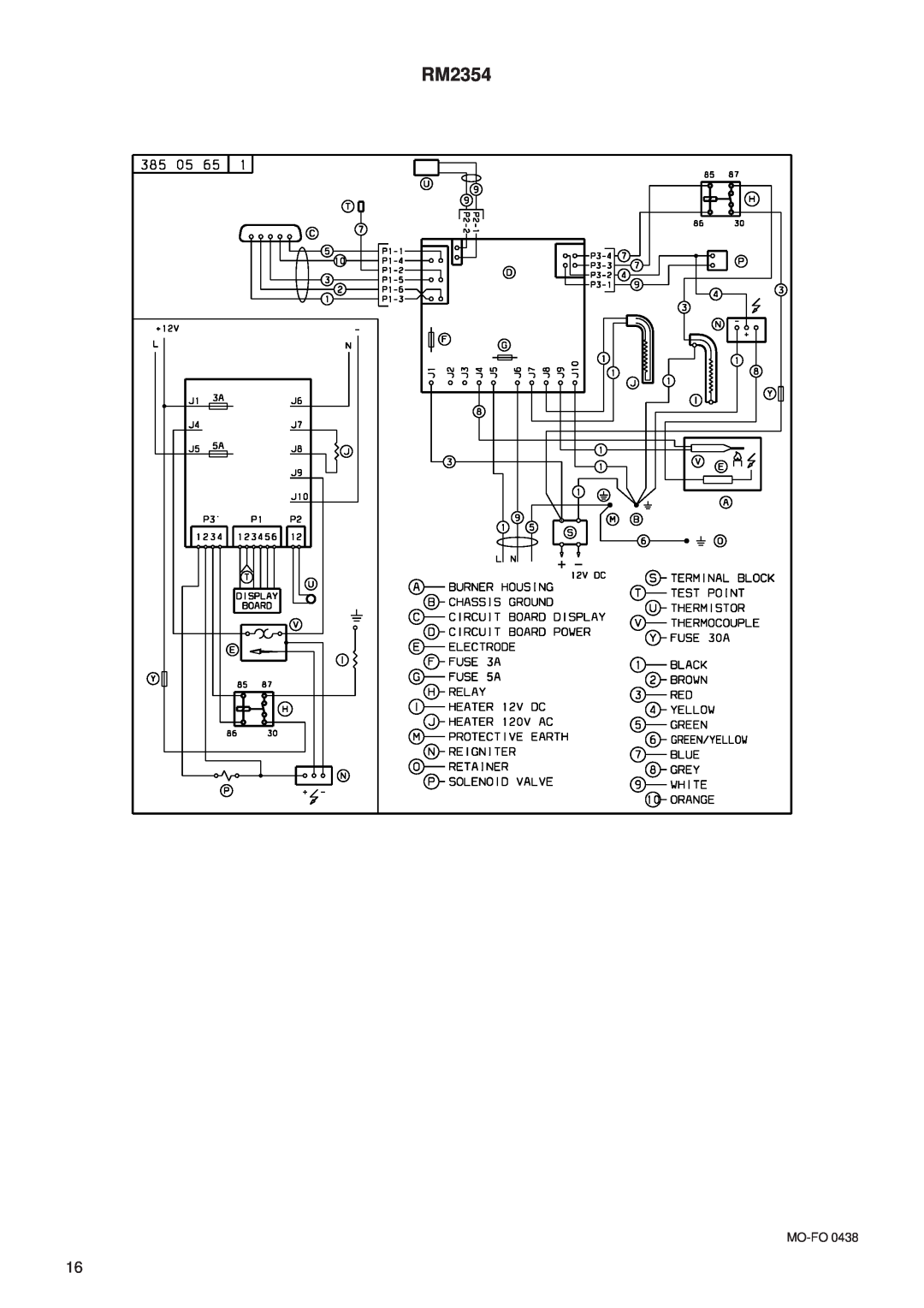 Dometic RM2354 manual MO-FO0438 