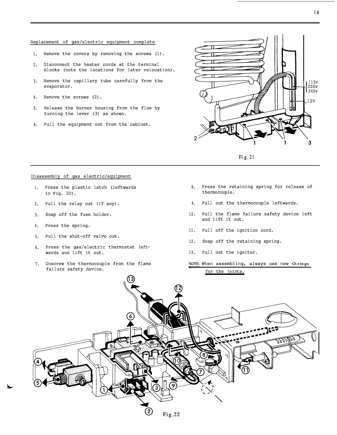 Dometic RM36O service manual 