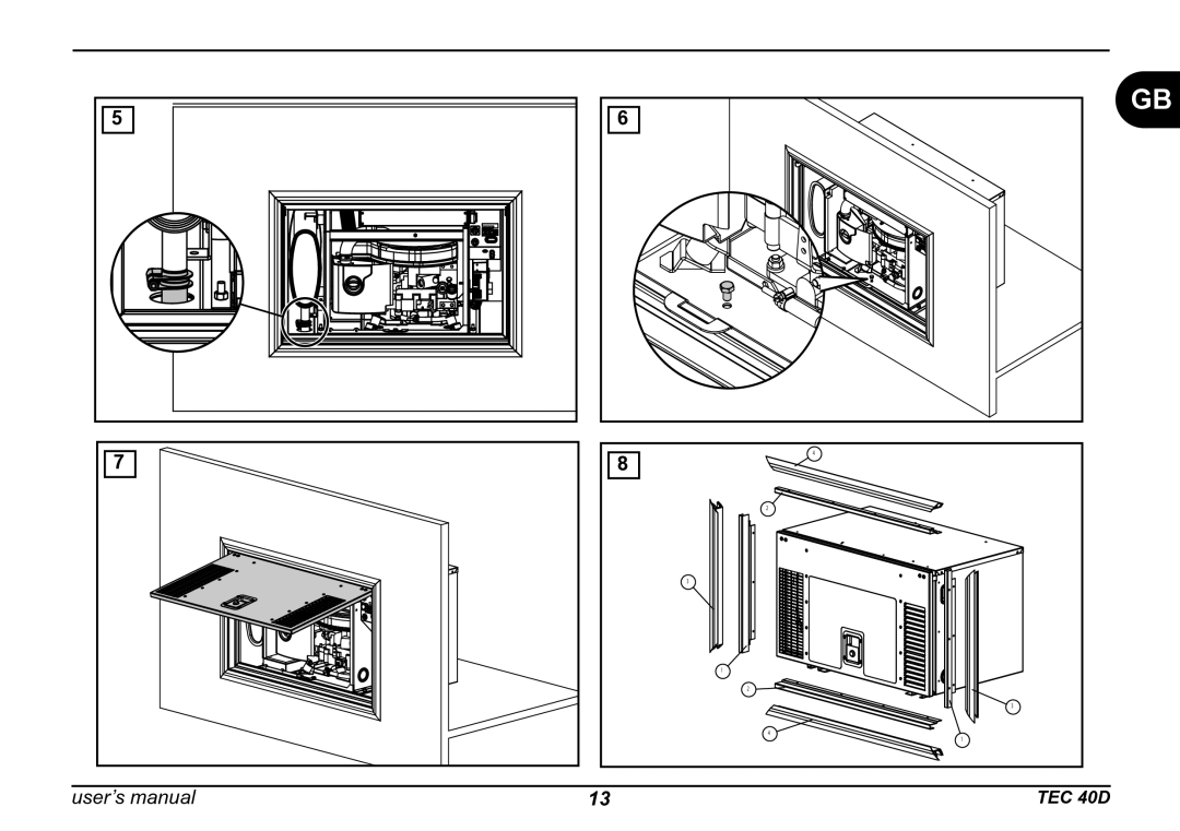 Dometic TEC 40D installation manual User’s manual 