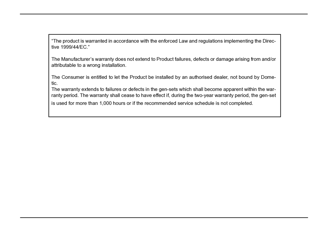 Dometic TEC 40D installation manual 