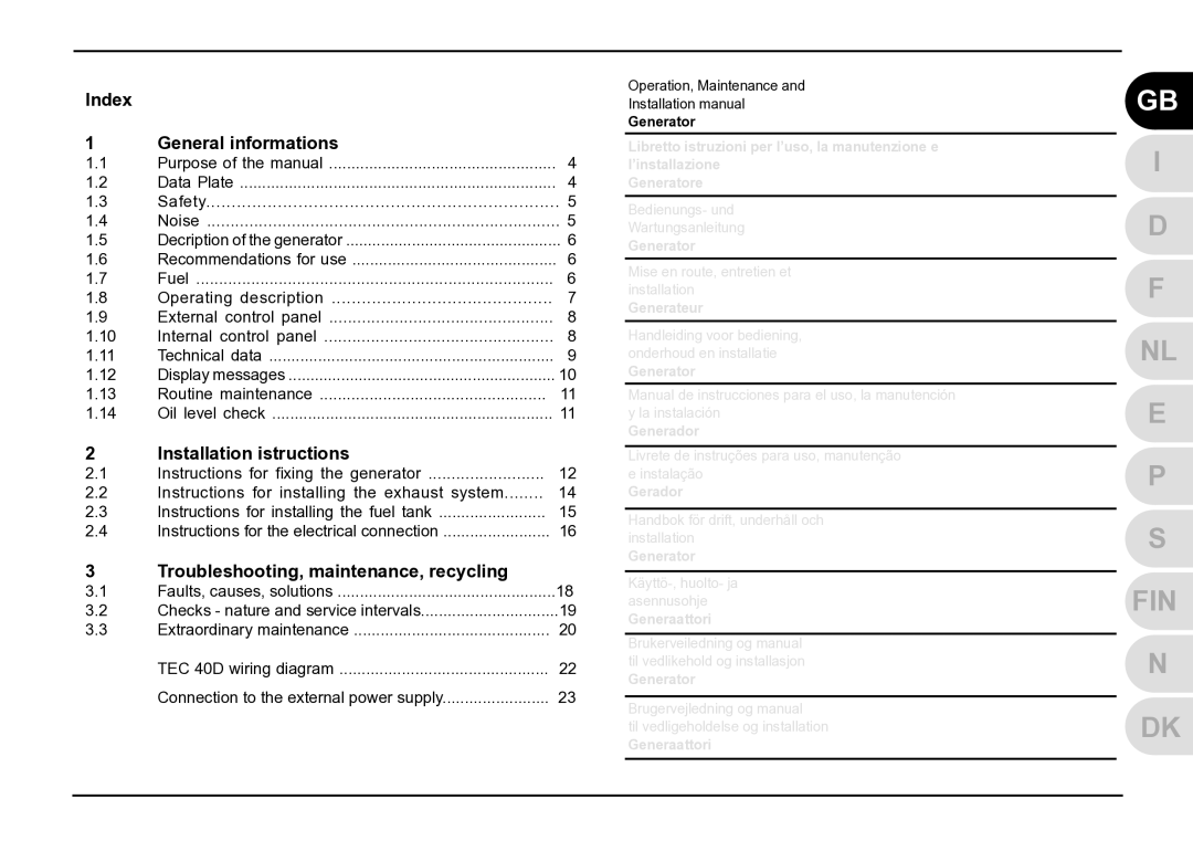 Dometic TEC 40D installation manual Fin 