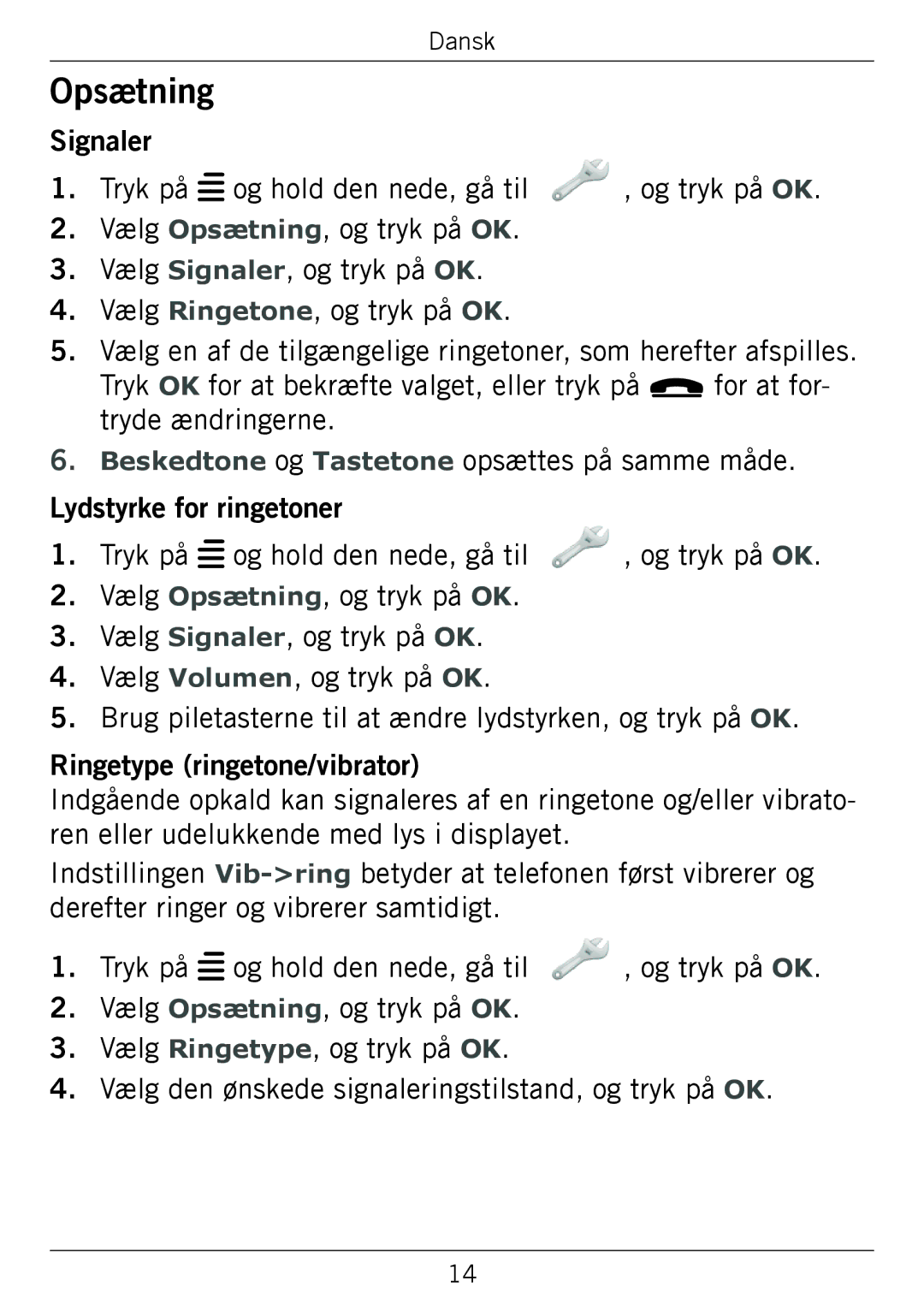 Doro 338GSM manual Opsætning 