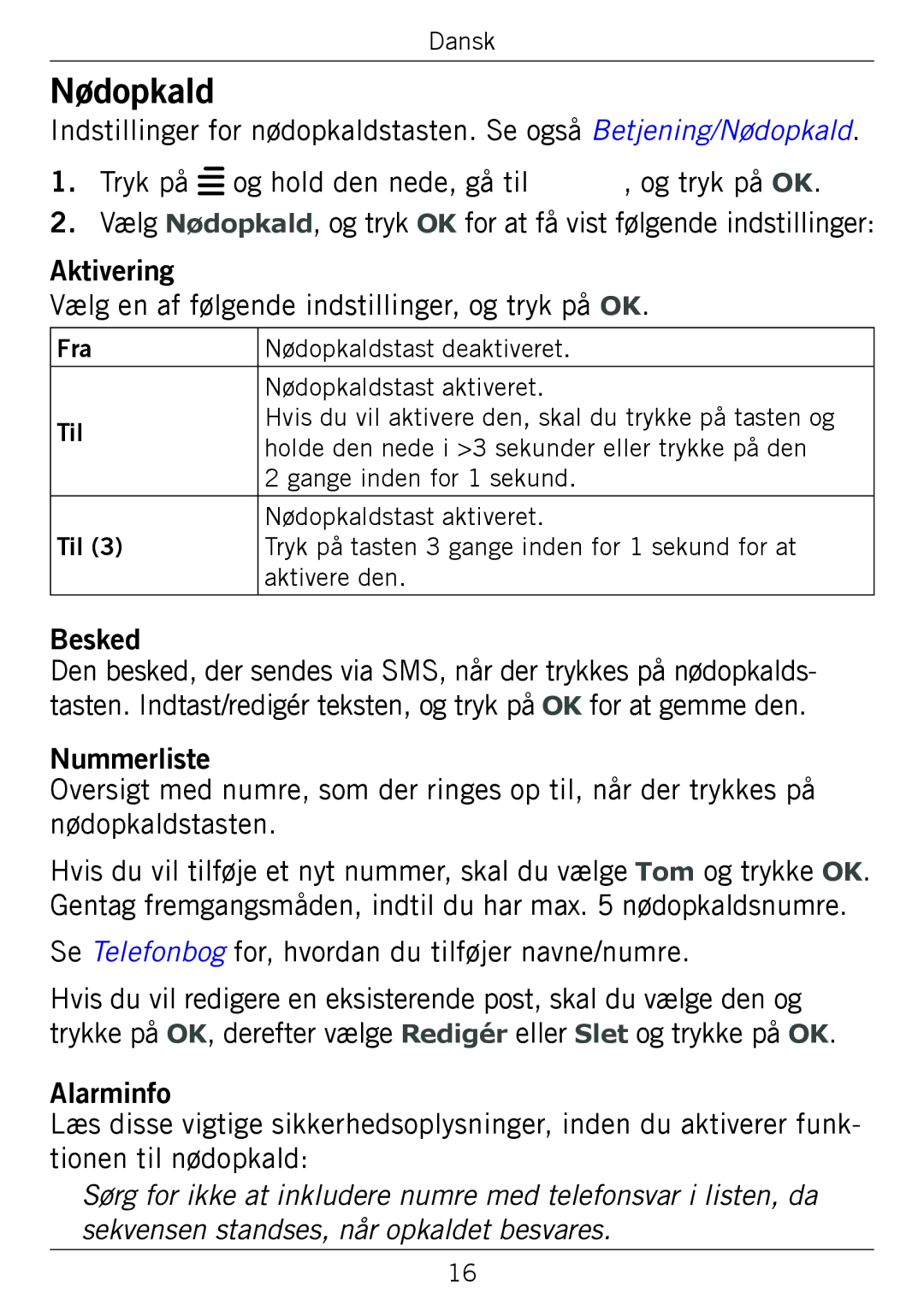 Doro 338GSM manual Besked 