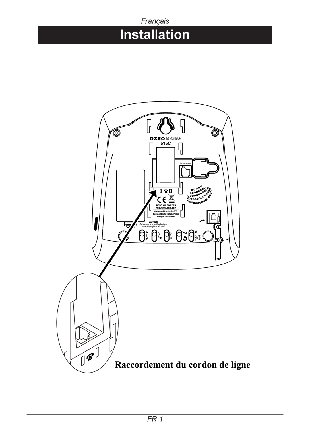 Doro 515C manual Français 