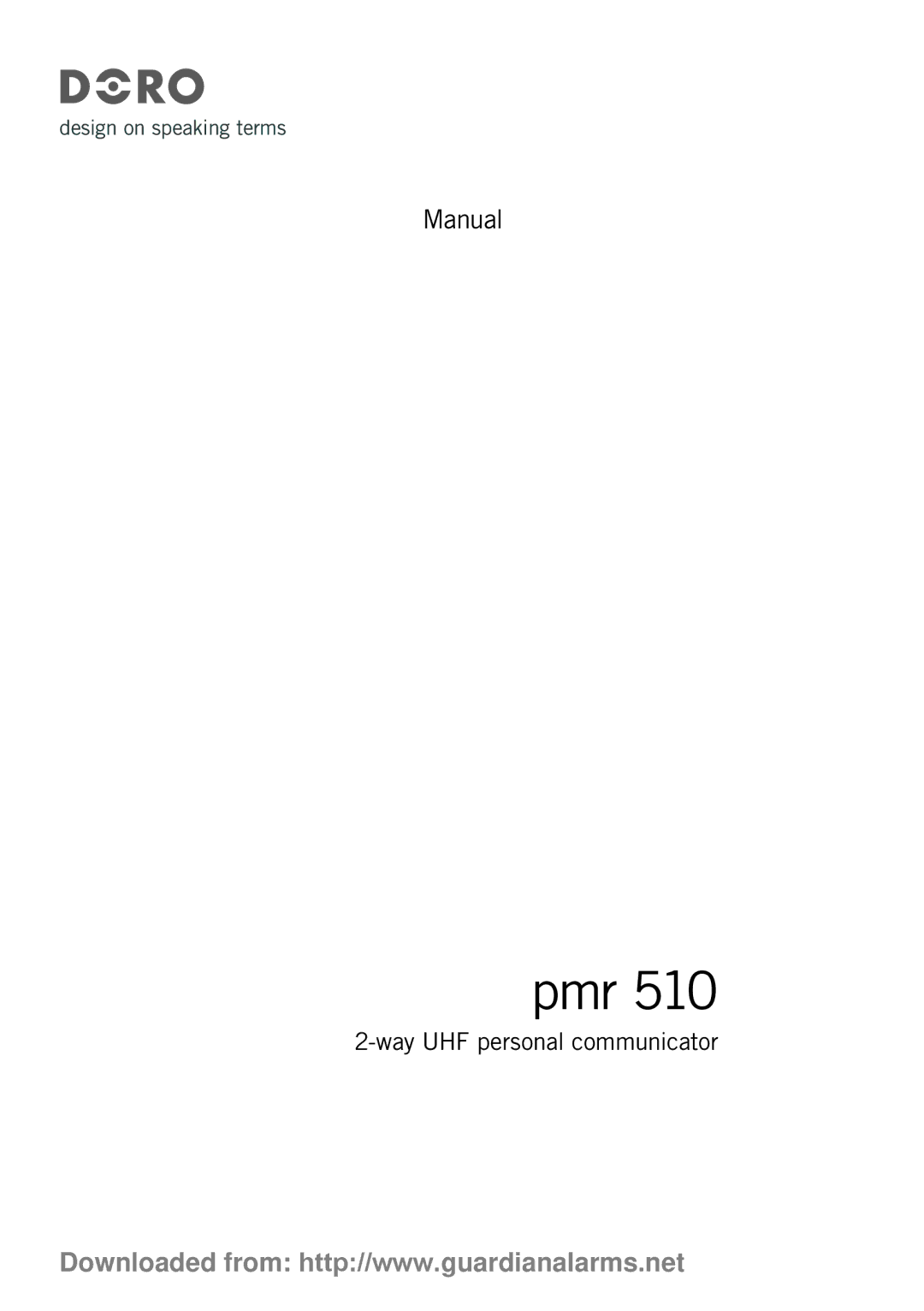 Doro PMR 510 manual Pmr 