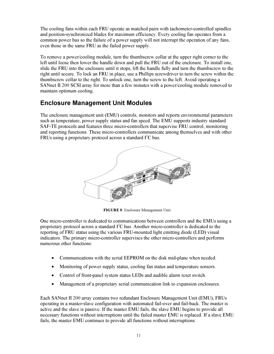 Dot Hill Systems 200 manual Enclosure Management Unit Modules 