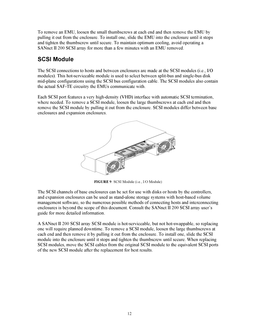 Dot Hill Systems 200 manual Scsi Module i.e., I/O Module 