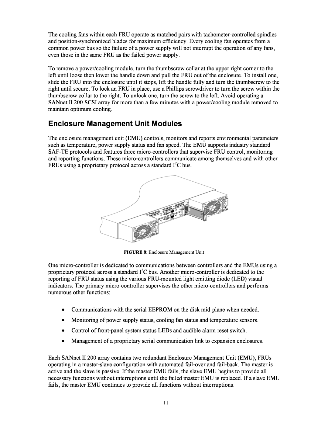 Dot Hill Systems 200 manual Enclosure Management Unit Modules 