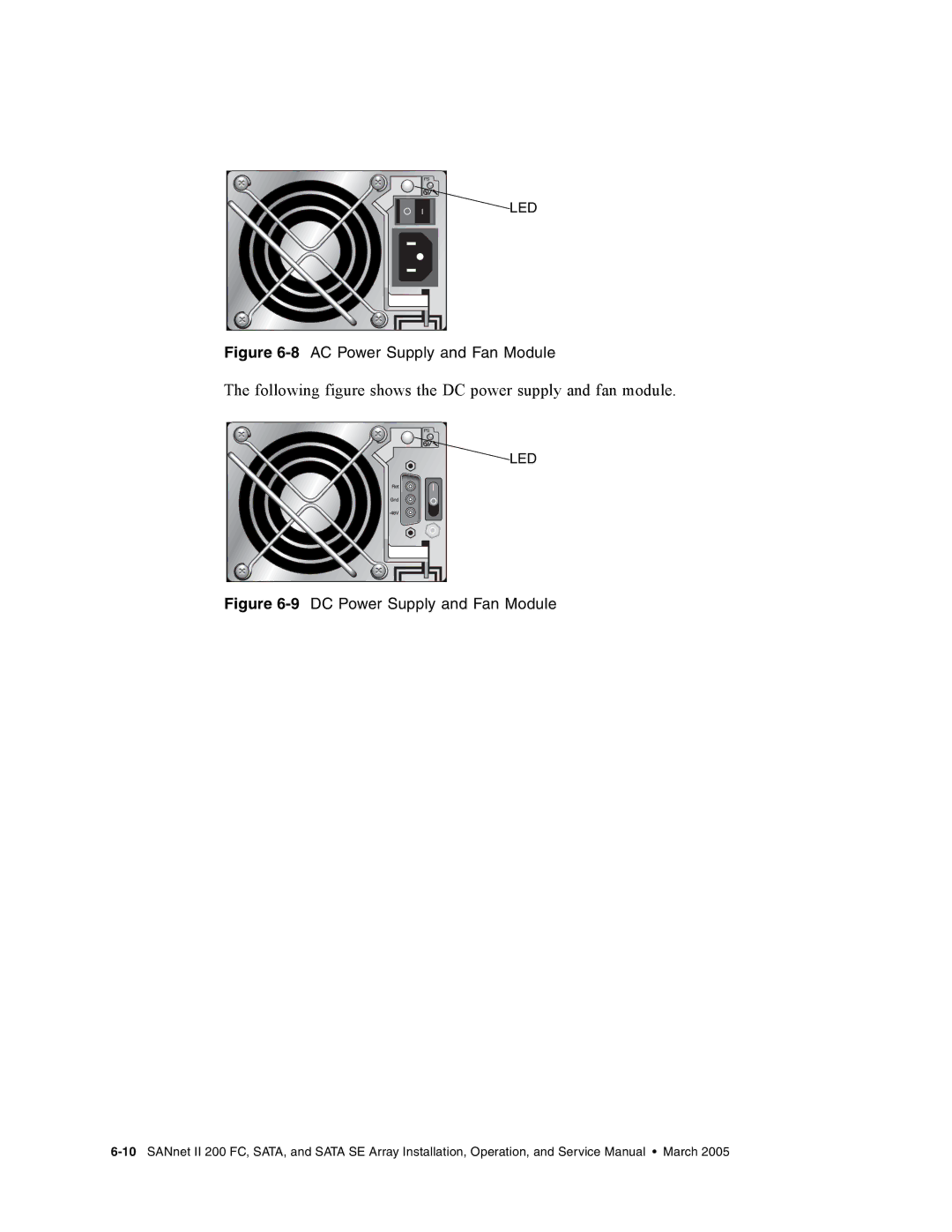 Dot Hill Systems II 200 FC service manual Following figure shows the DC power supply and fan module 