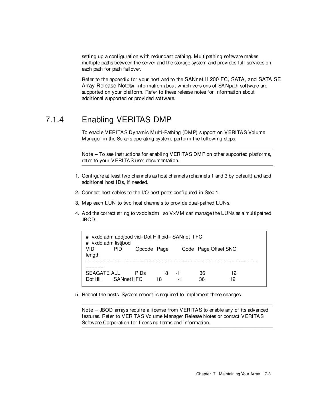 Dot Hill Systems II 200 FC service manual Enabling Veritas DMP 