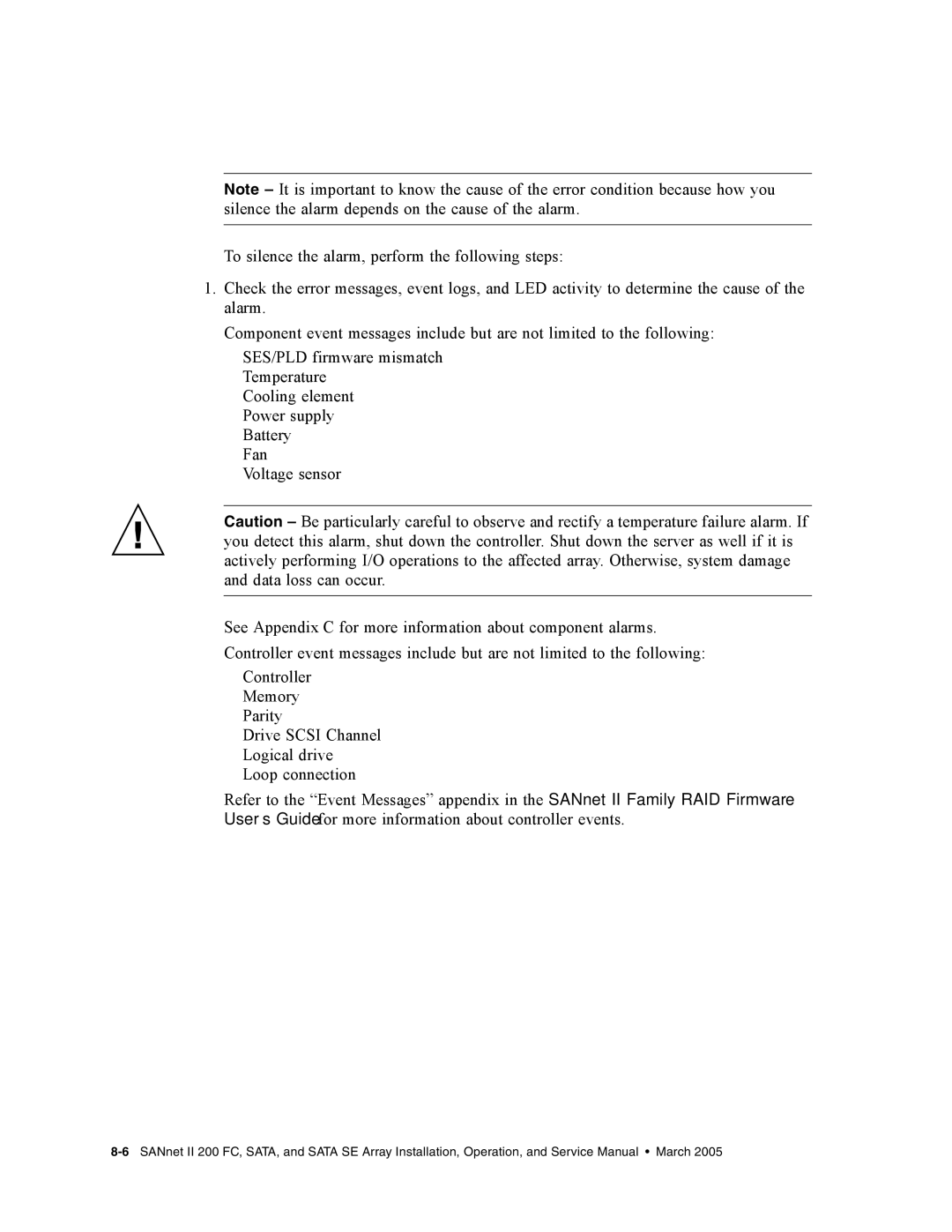 Dot Hill Systems II 200 FC service manual 