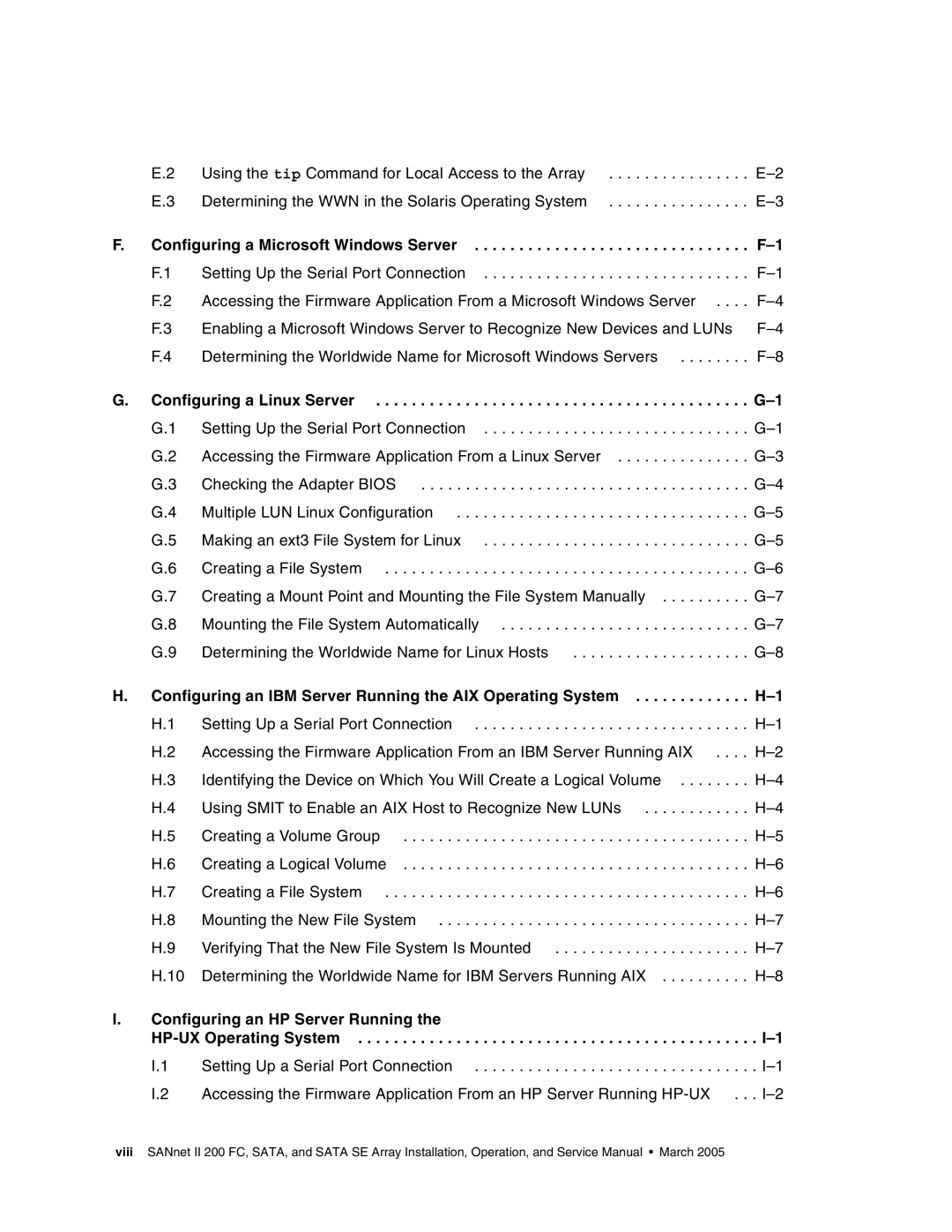 Dot Hill Systems II 200 FC service manual Configuring a Microsoft Windows Server 