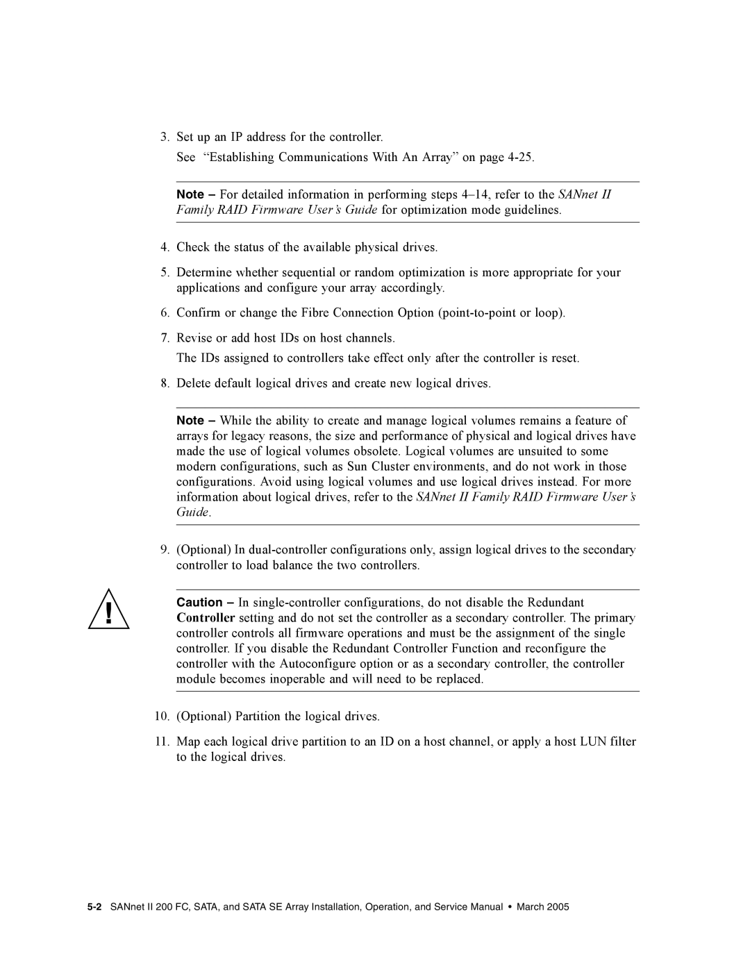 Dot Hill Systems II 200 FC service manual 