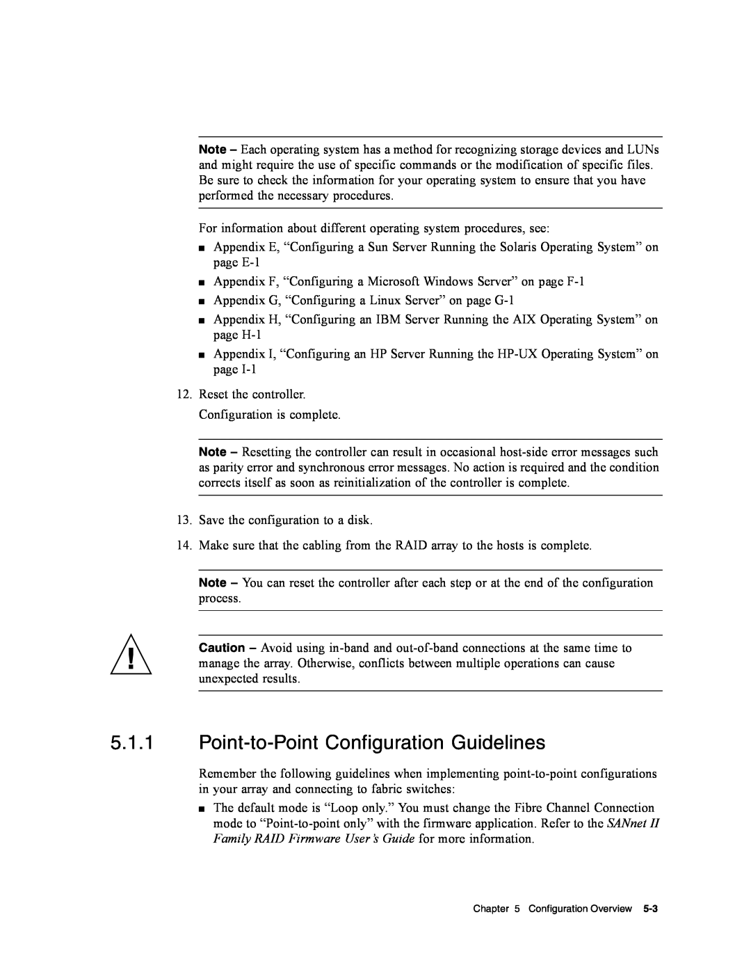Dot Hill Systems II 200 FC service manual Point-to-Point Configuration Guidelines 