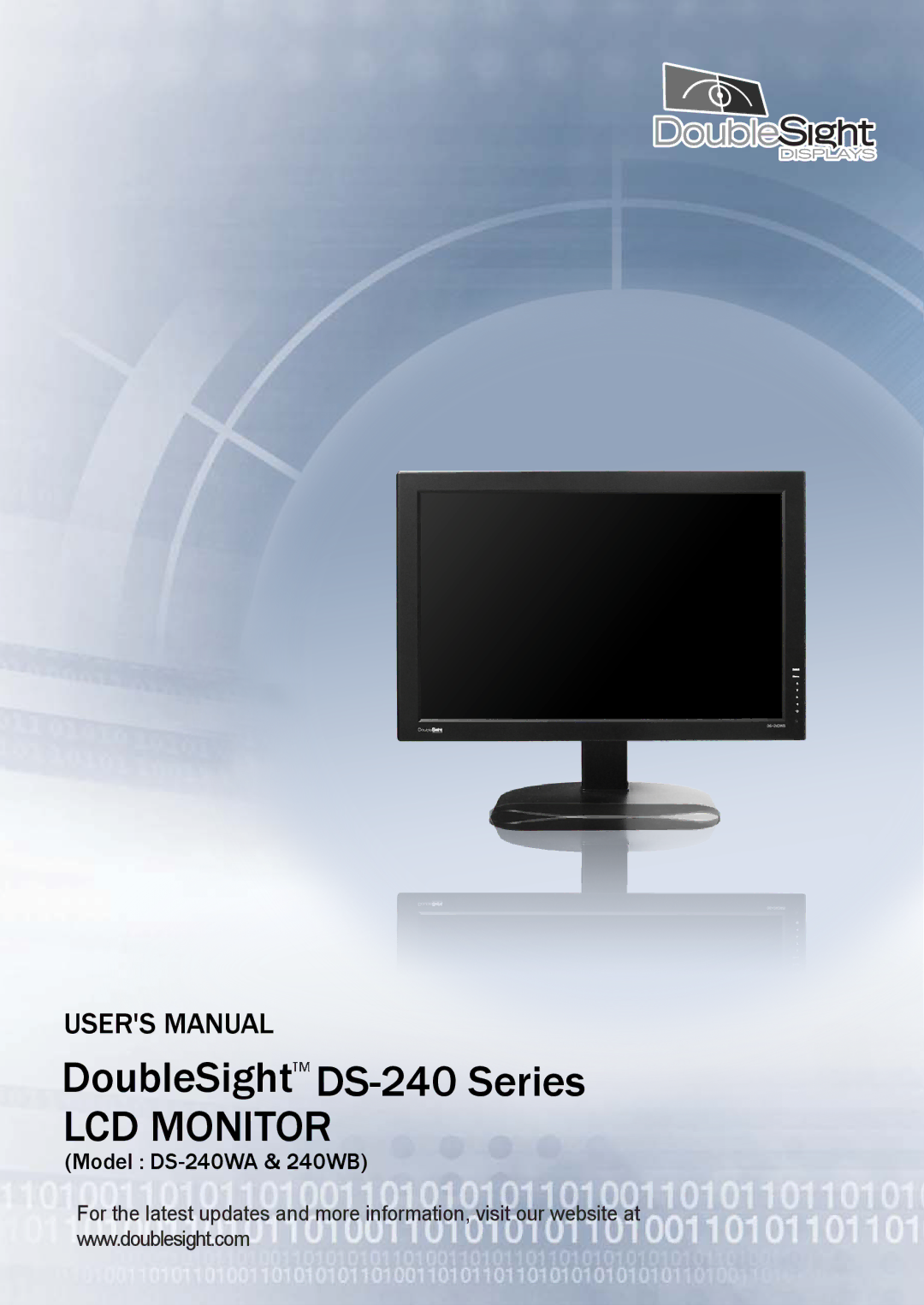 DoubleSight Displays DS-240 Series user manual LCD Monitor 