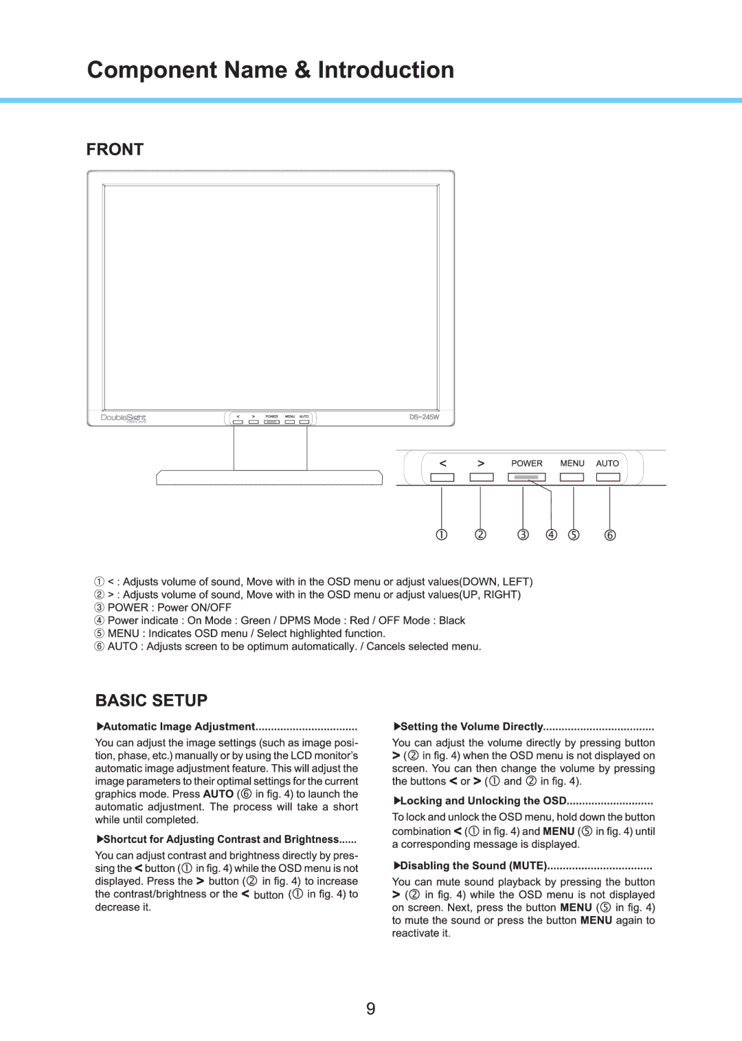 DoubleSight Displays DS-243N manual 