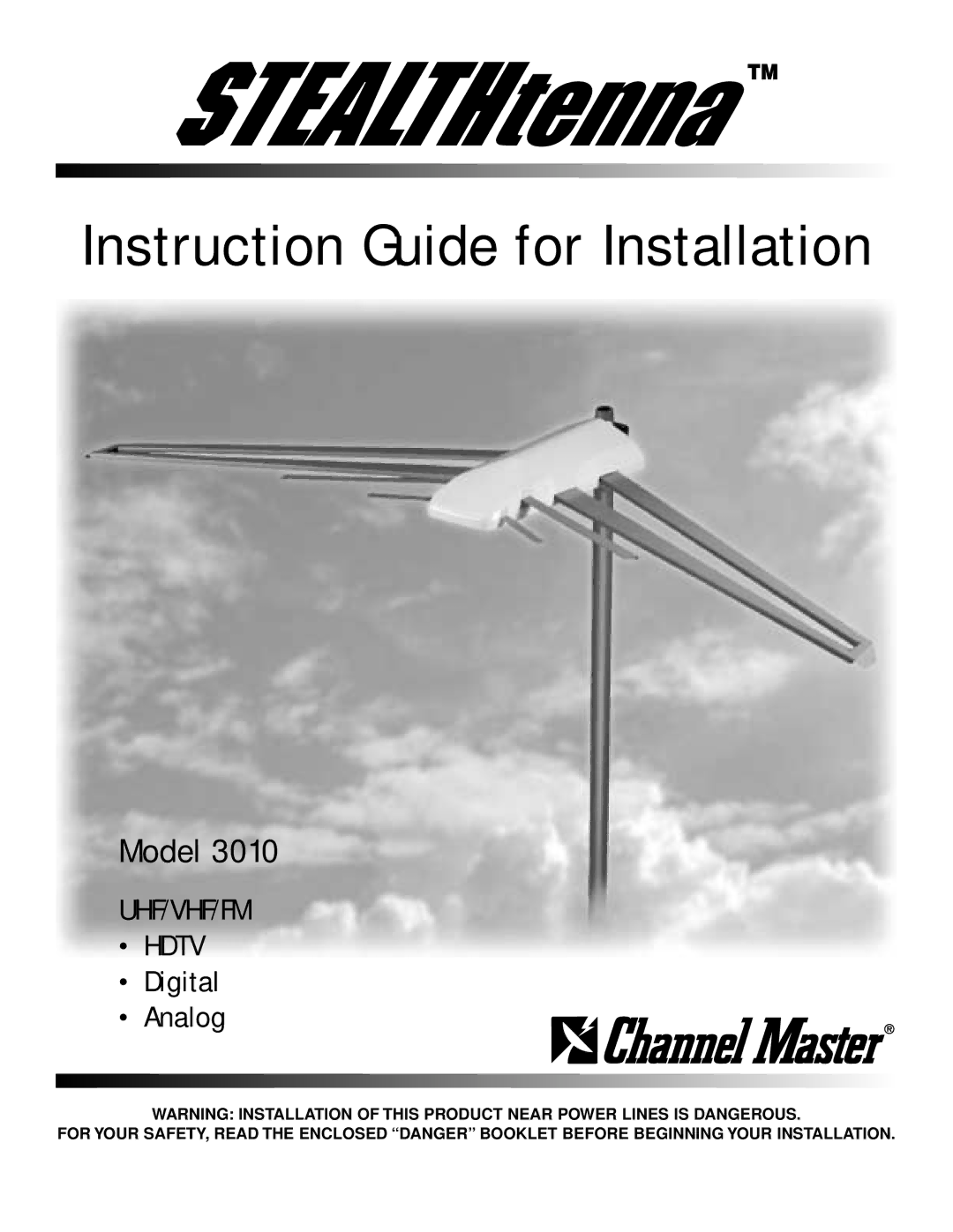 Draper 3010 manual Instruction Guide for Installation 