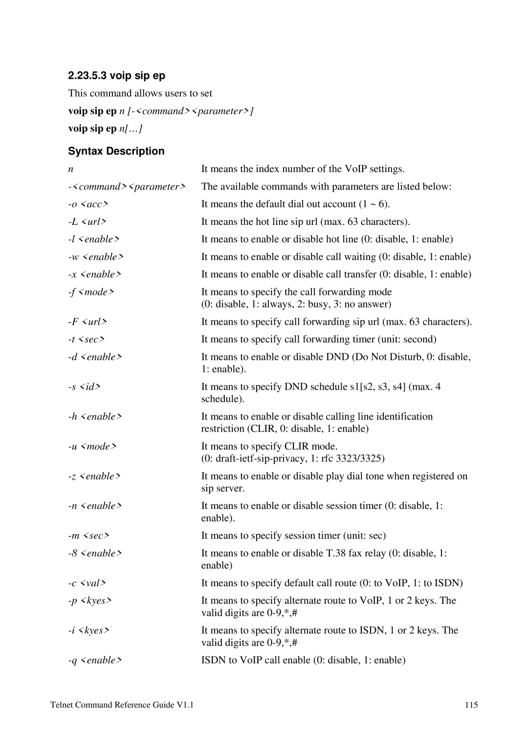 Draytek 1.11 manual Voip sip ep 