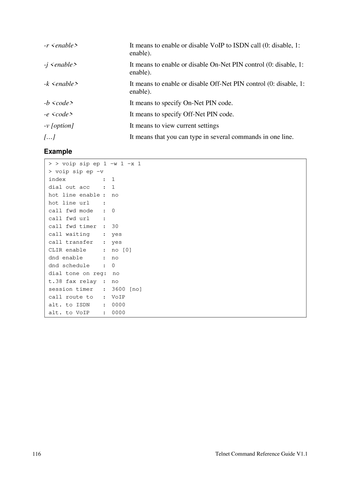 Draytek 1.11 manual Telnet Command Reference Guide 