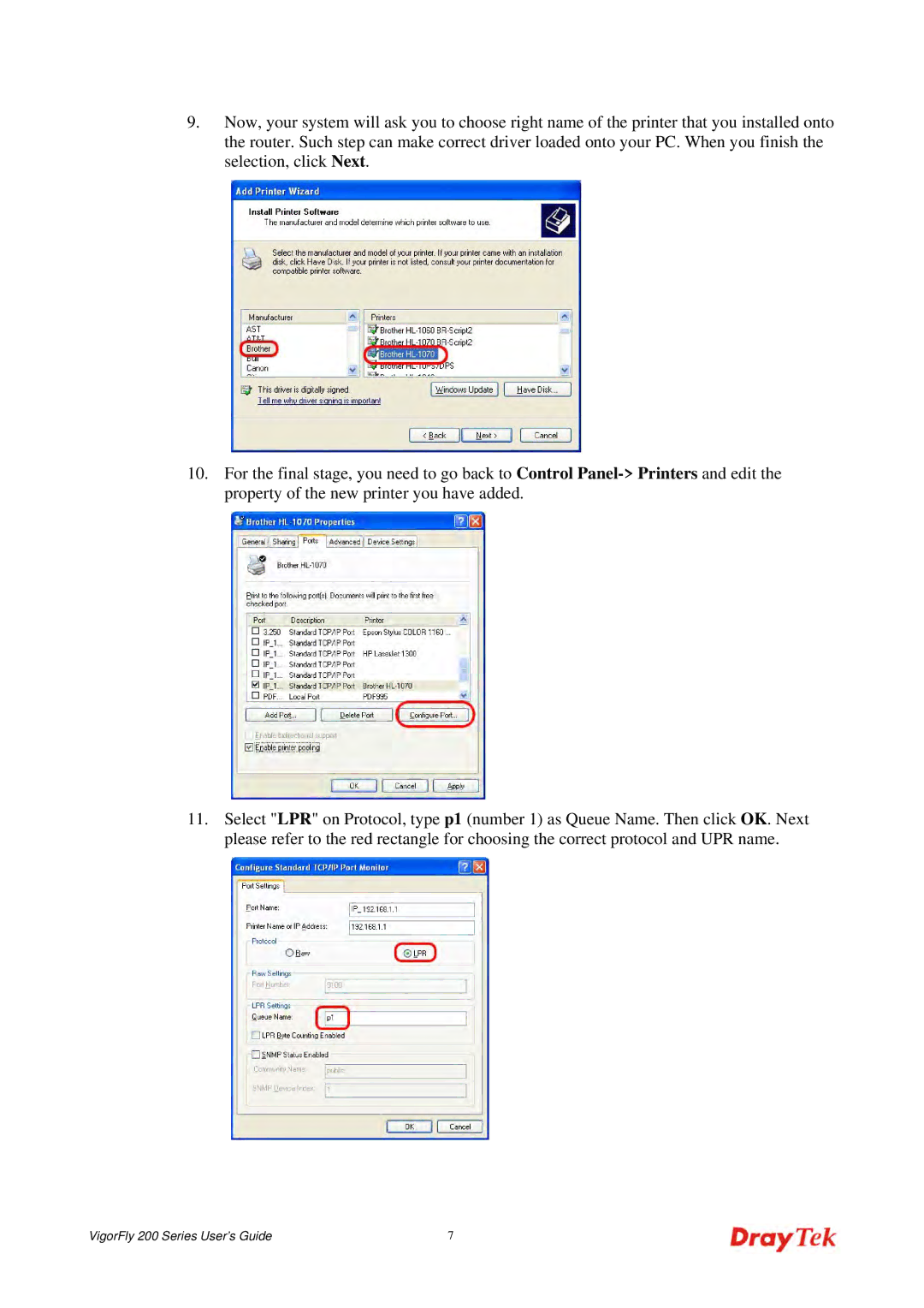 Draytek manual VigorFly 200 Series User’s Guide 