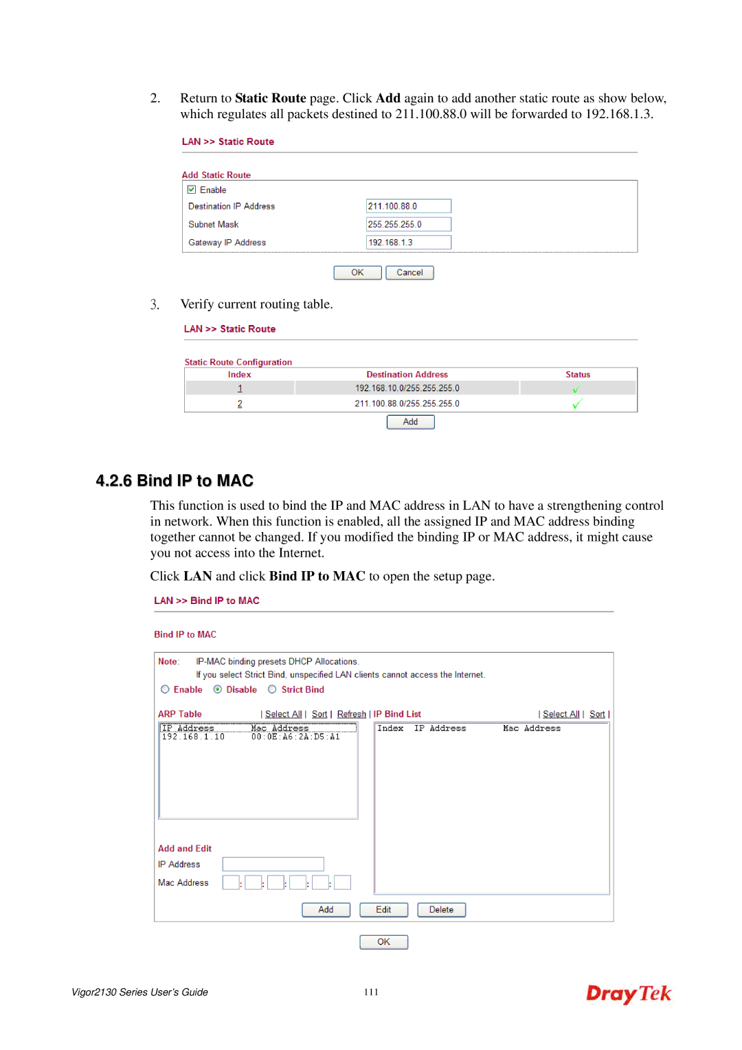 Draytek 2130 manual 111 