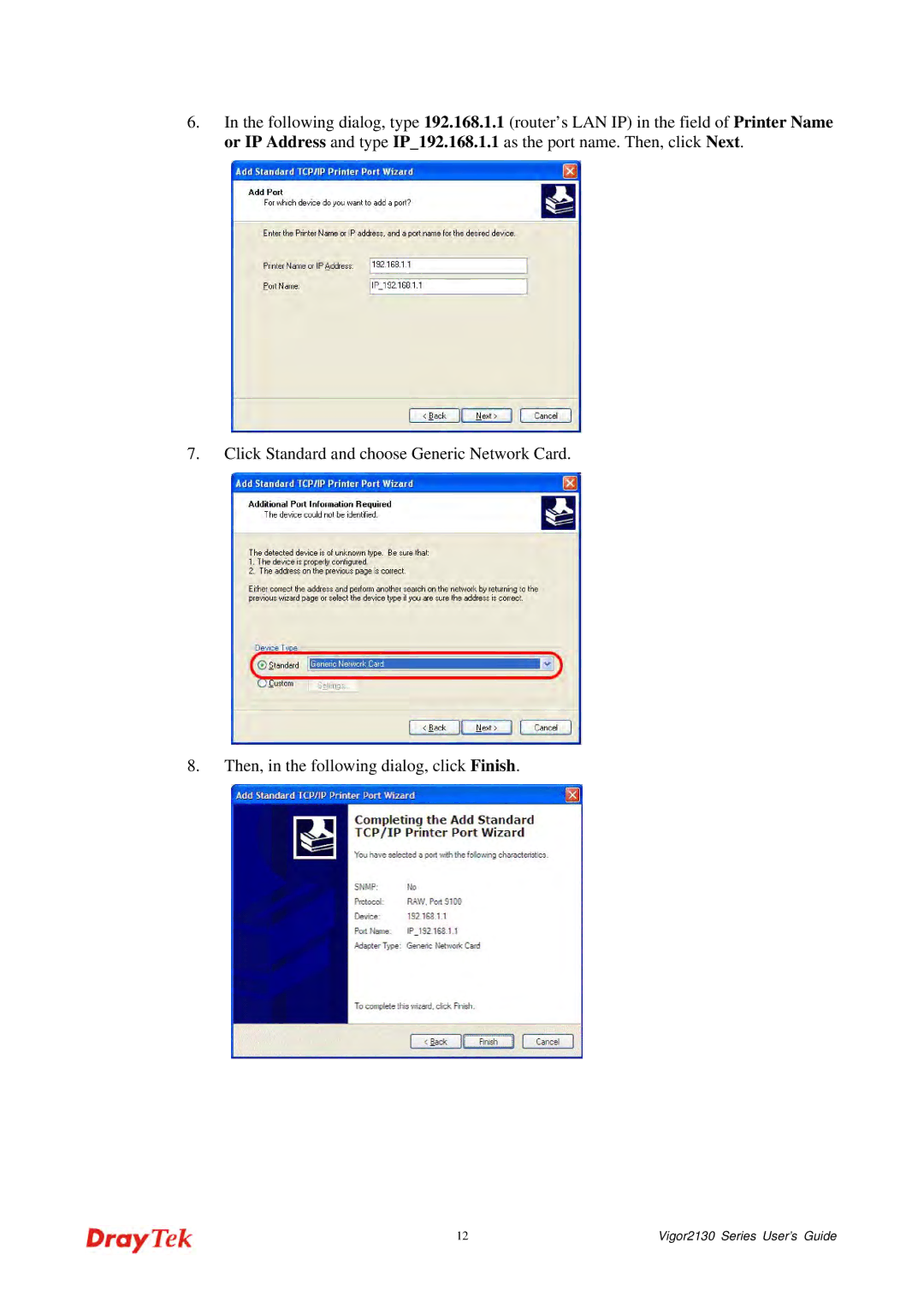 Draytek manual Vigor2130 Series User’s Guide 