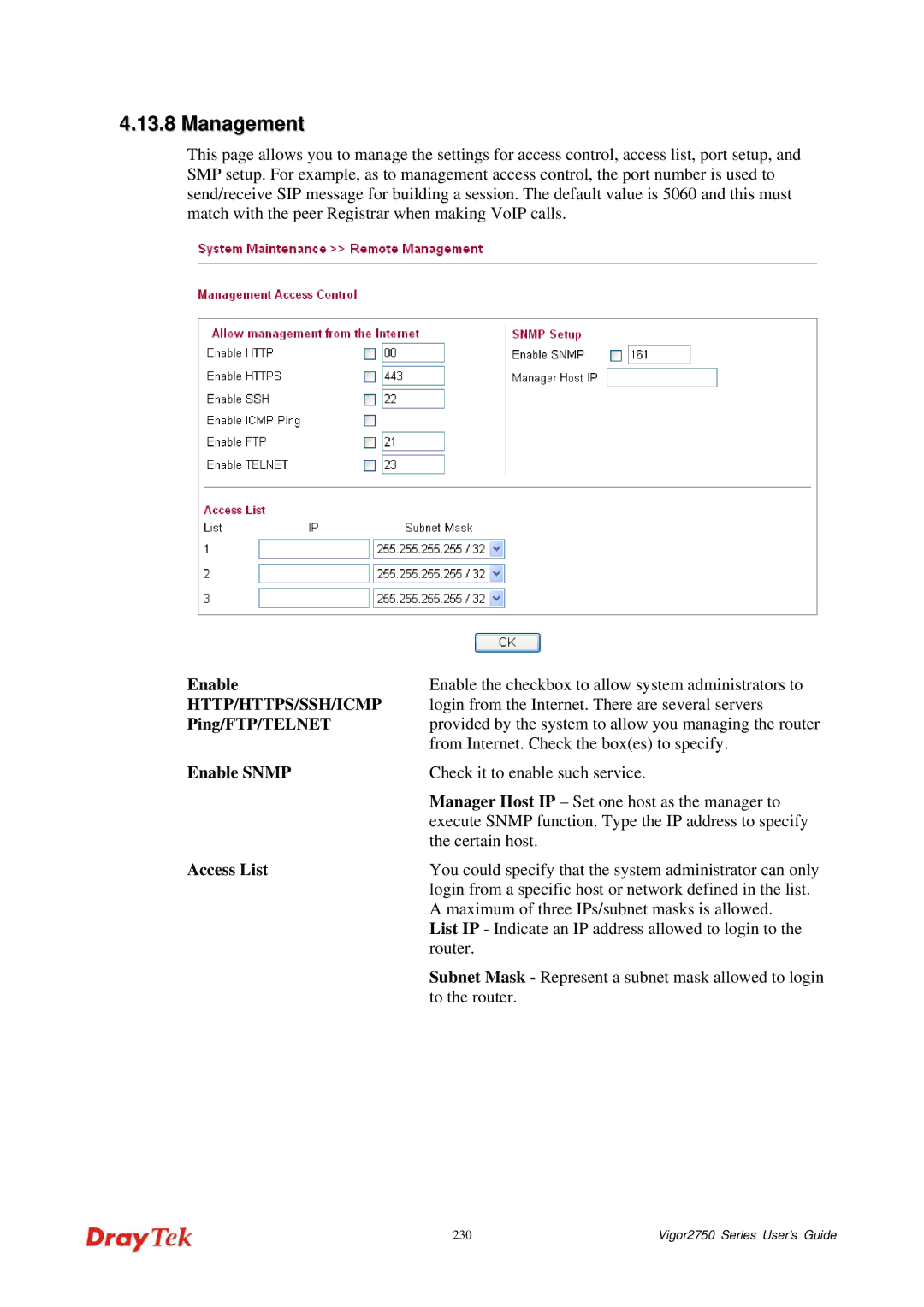 Draytek 2750 manual 230 