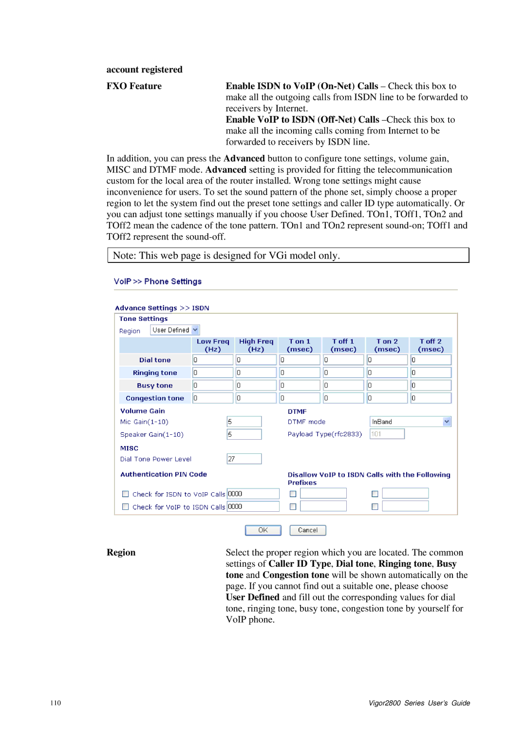 Draytek 2800 Series manual 110 