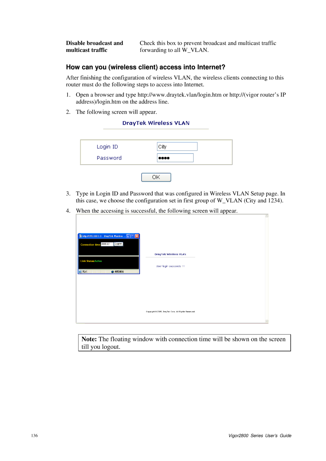 Draytek 2800 Series manual How can you wireless client access into Internet? 