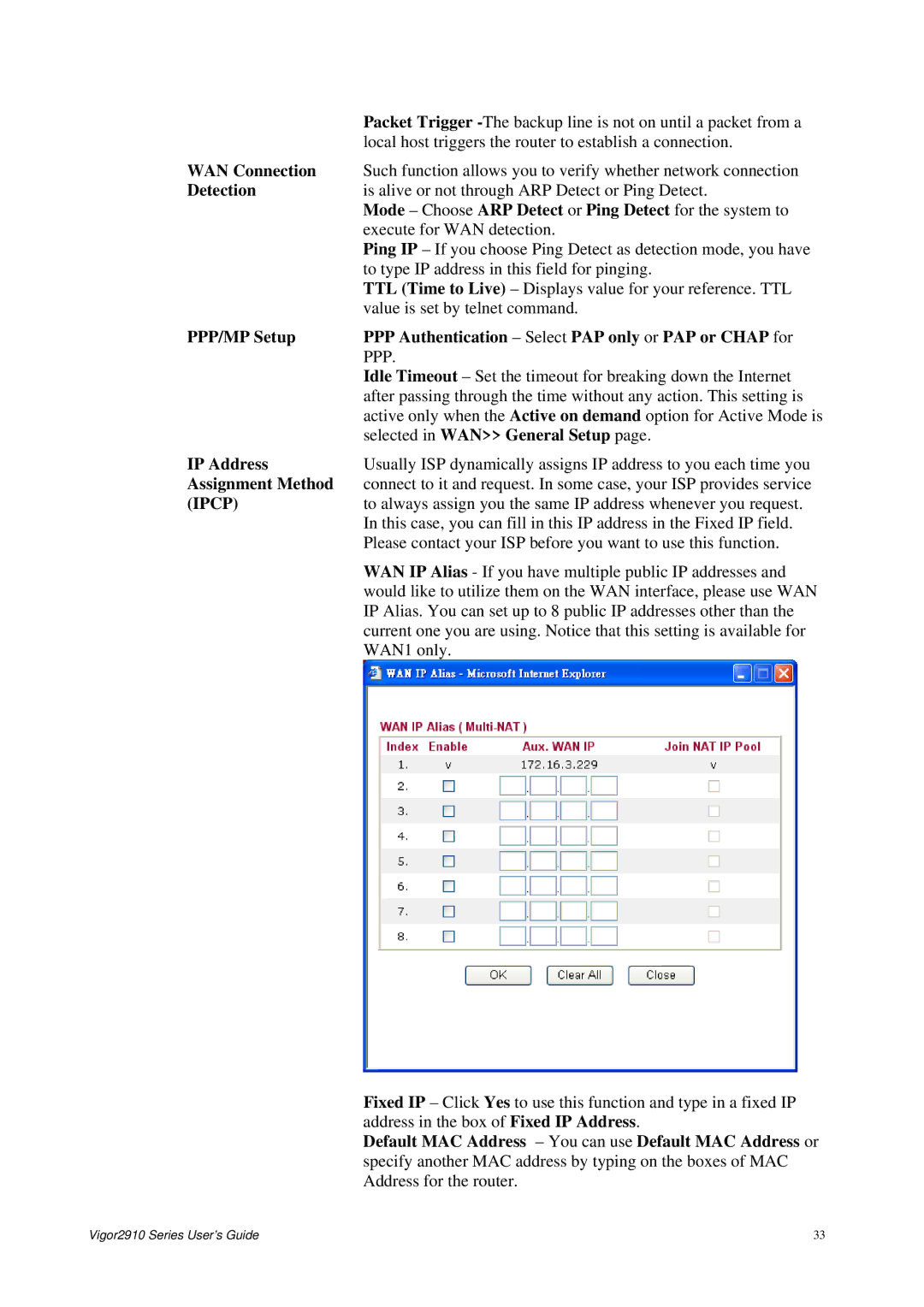 Draytek 2910 manual Ipcp 