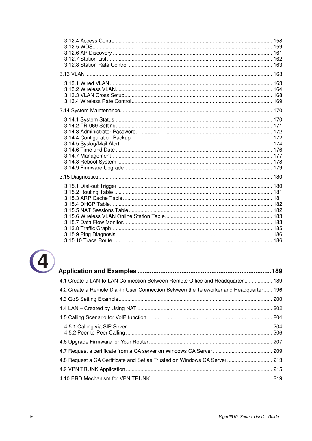 Draytek 2910 manual Application and Examples 189 